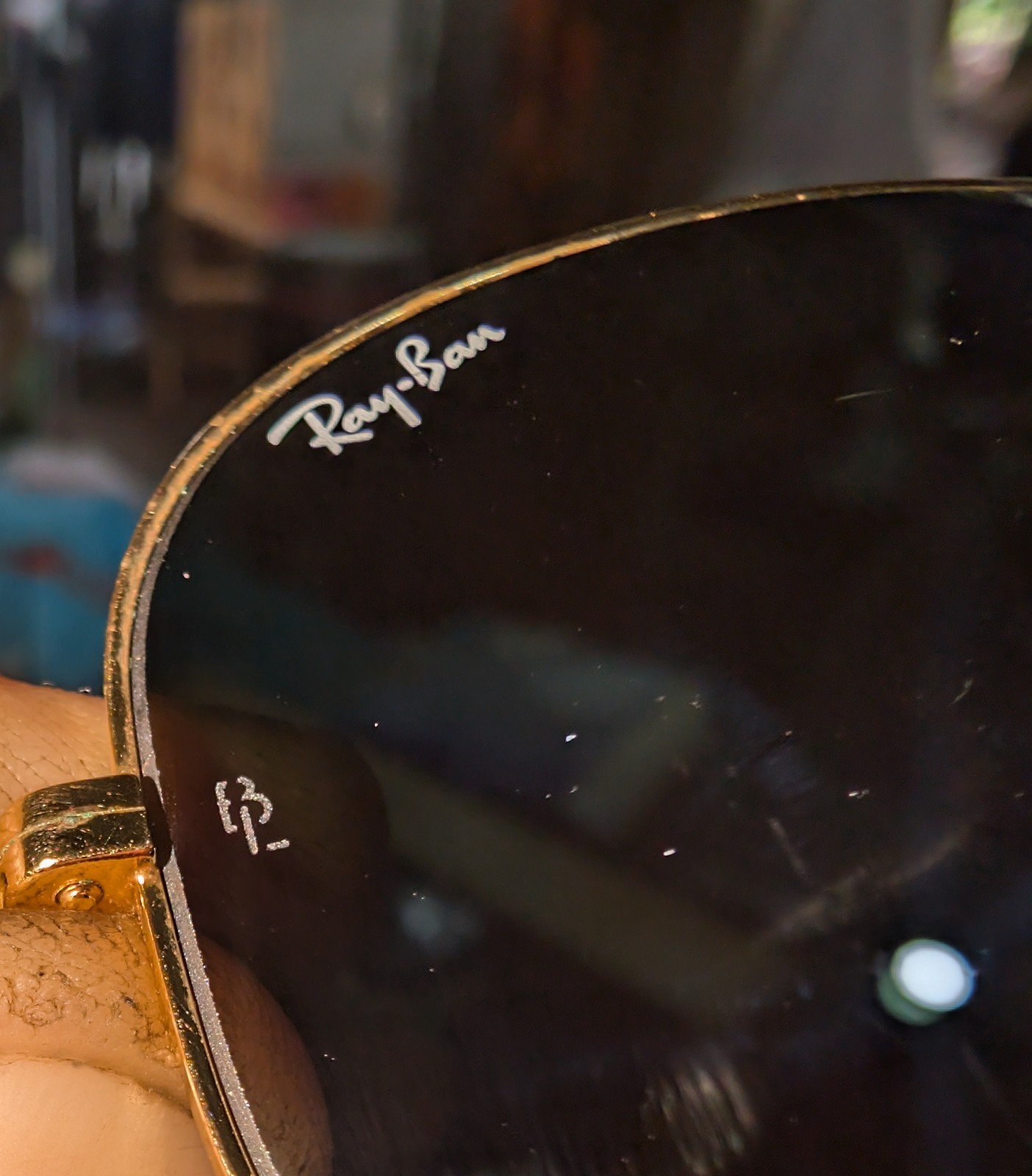 Vintage B&L Ray-Ban Aviator 58[]14 Gold Sunglasses G-15 Mint Lenses