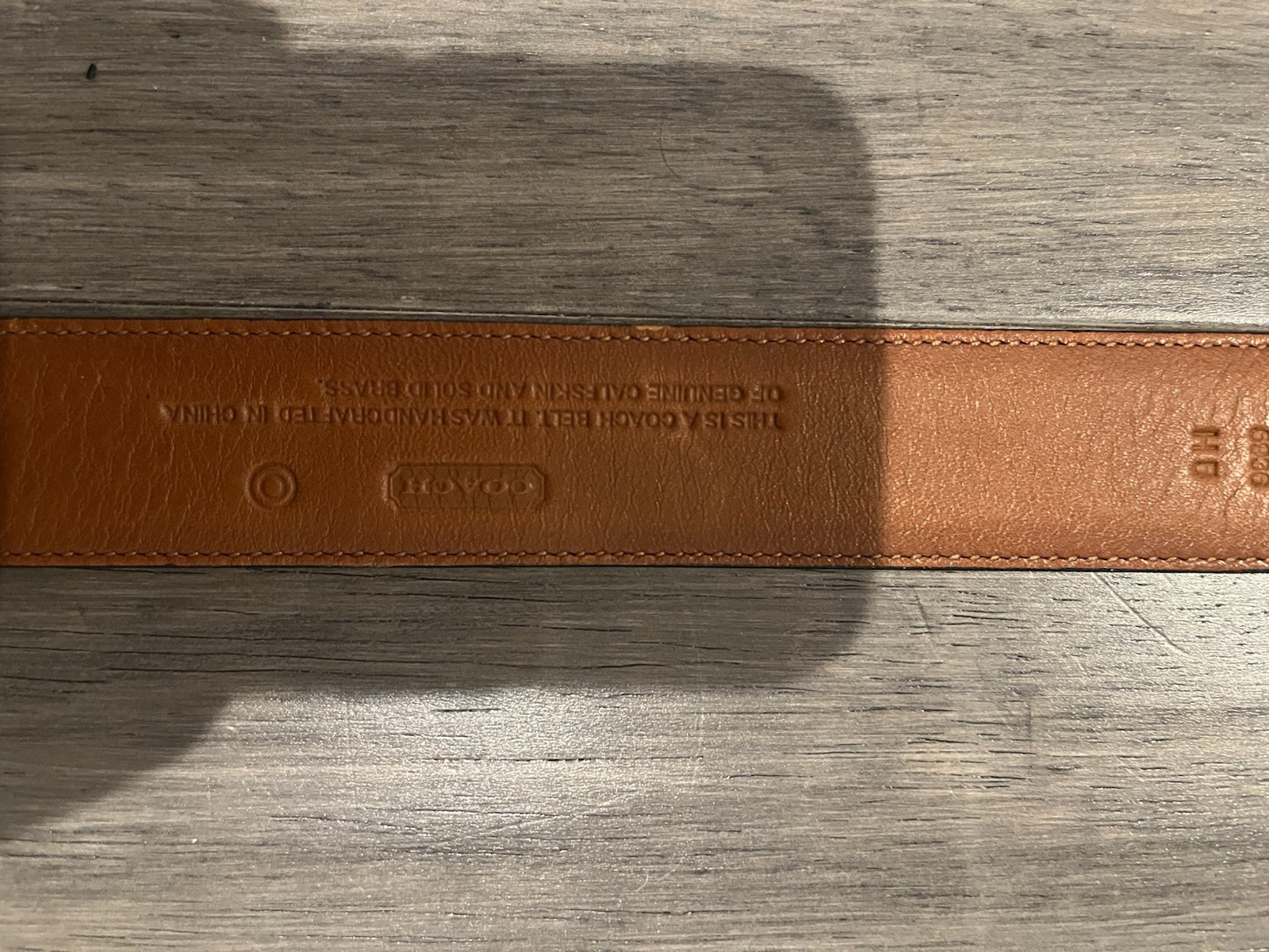 Coach Genuine Leather Belt in Black, Size 32 80cm