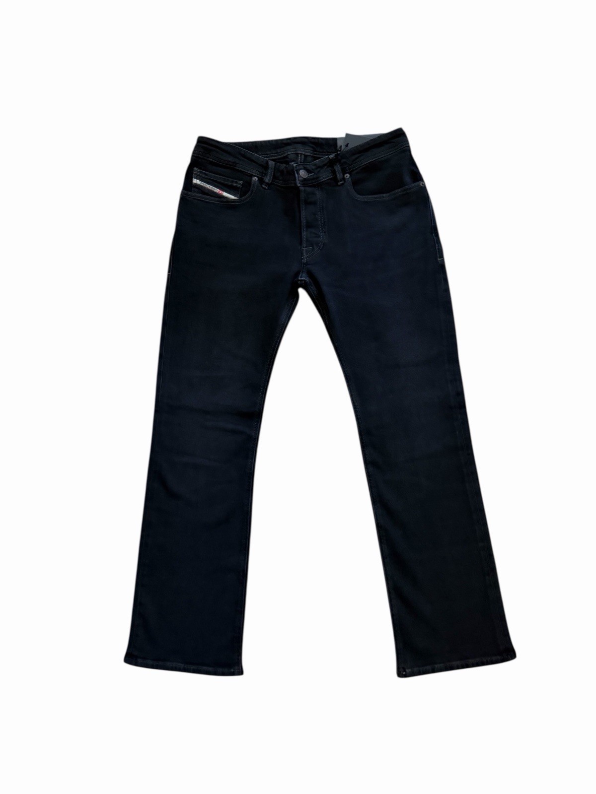 Diesel Mens 2007 Zatiny Slim Bootcut Jeans RE064 Black $195 Size 33/32