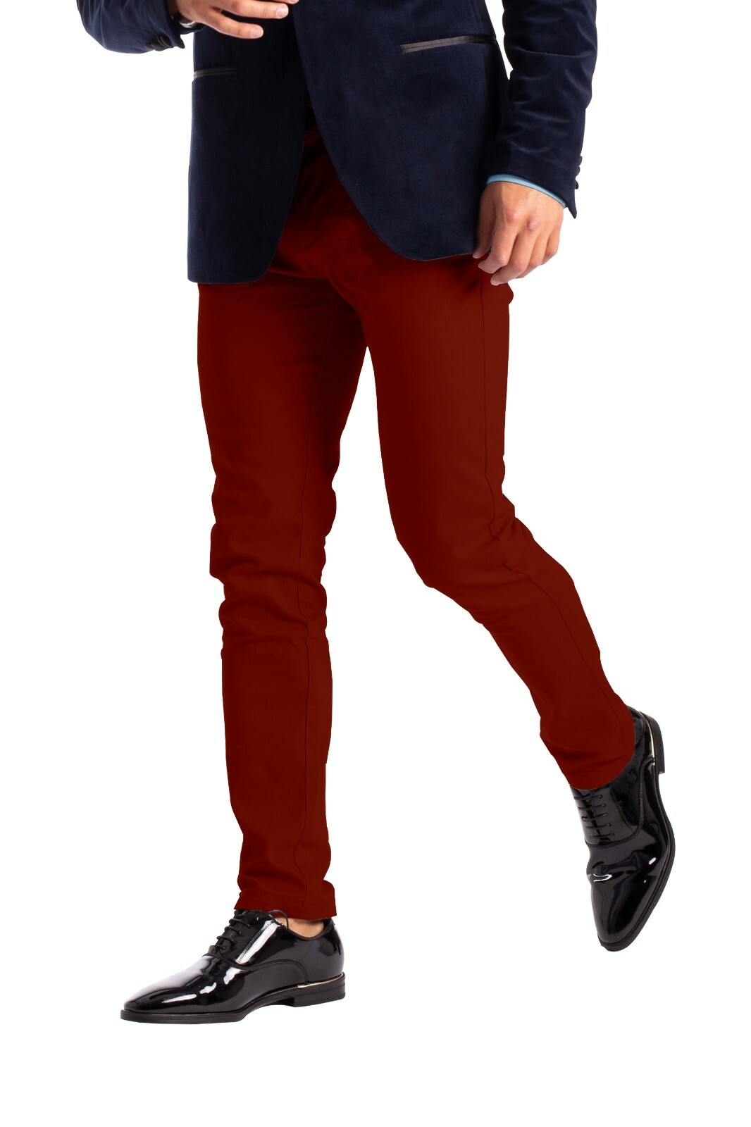 Men’s Stretch Formal Pants Slim-Fit Casual Pants –