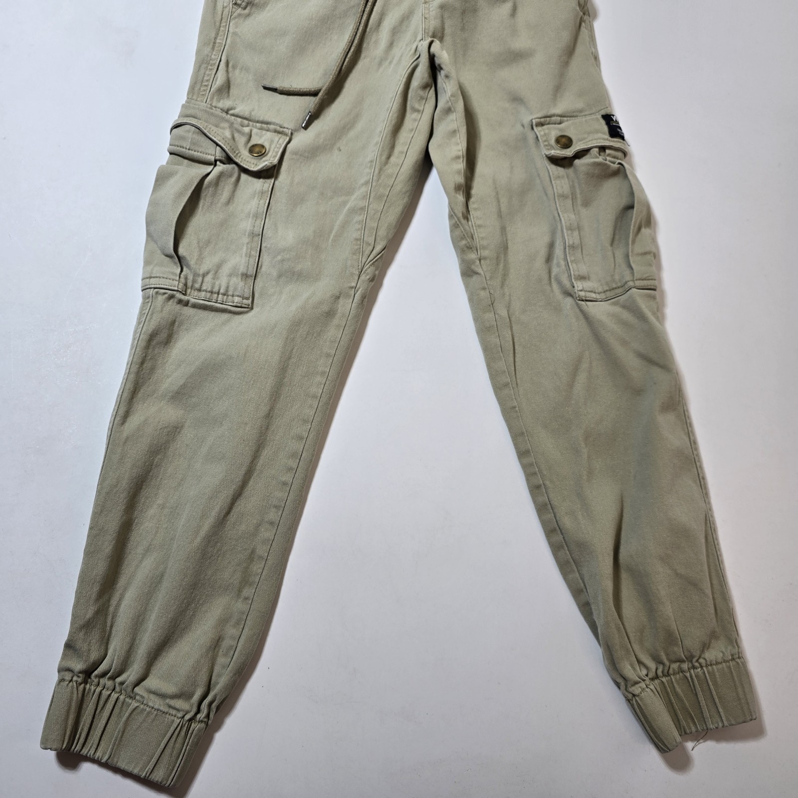 WESC Slim Utility Joggers Unisex Mens S Womens M Green Cargo Cotton Twill Retro