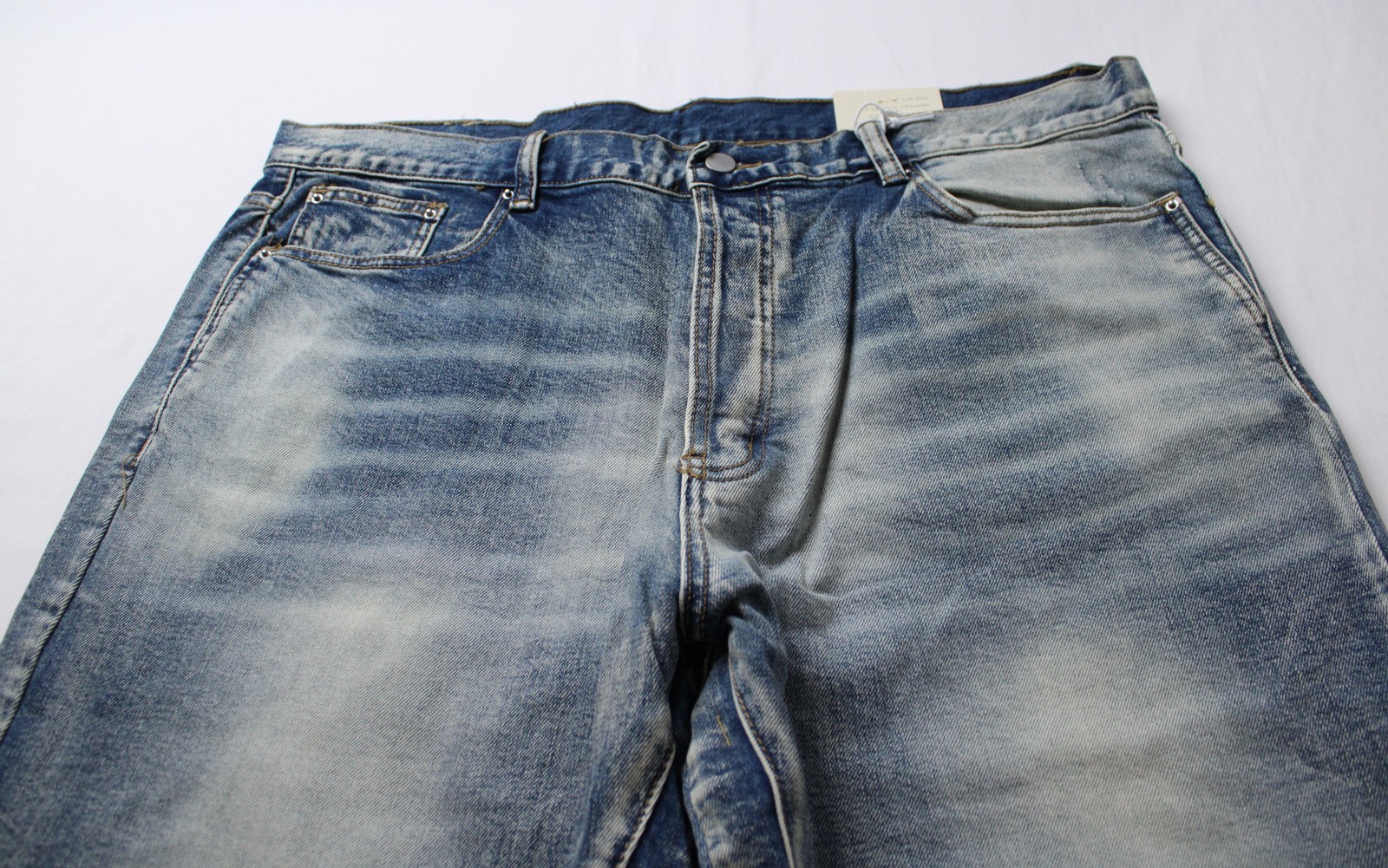 mnml Men’s B484 Flare Bootcut Distressed Denim Jeans CD4 Blue Size 40 NWT