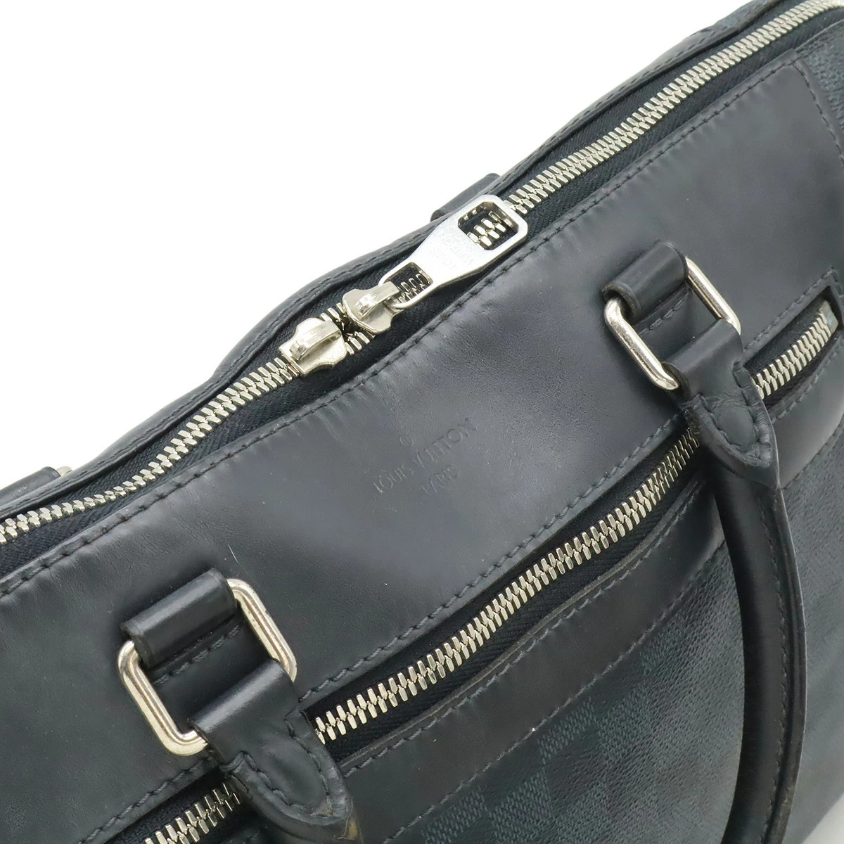 Louis Vuitton Damier Cobalt N41589 Shoulder Bag Check Canvas Blue #BLB2391