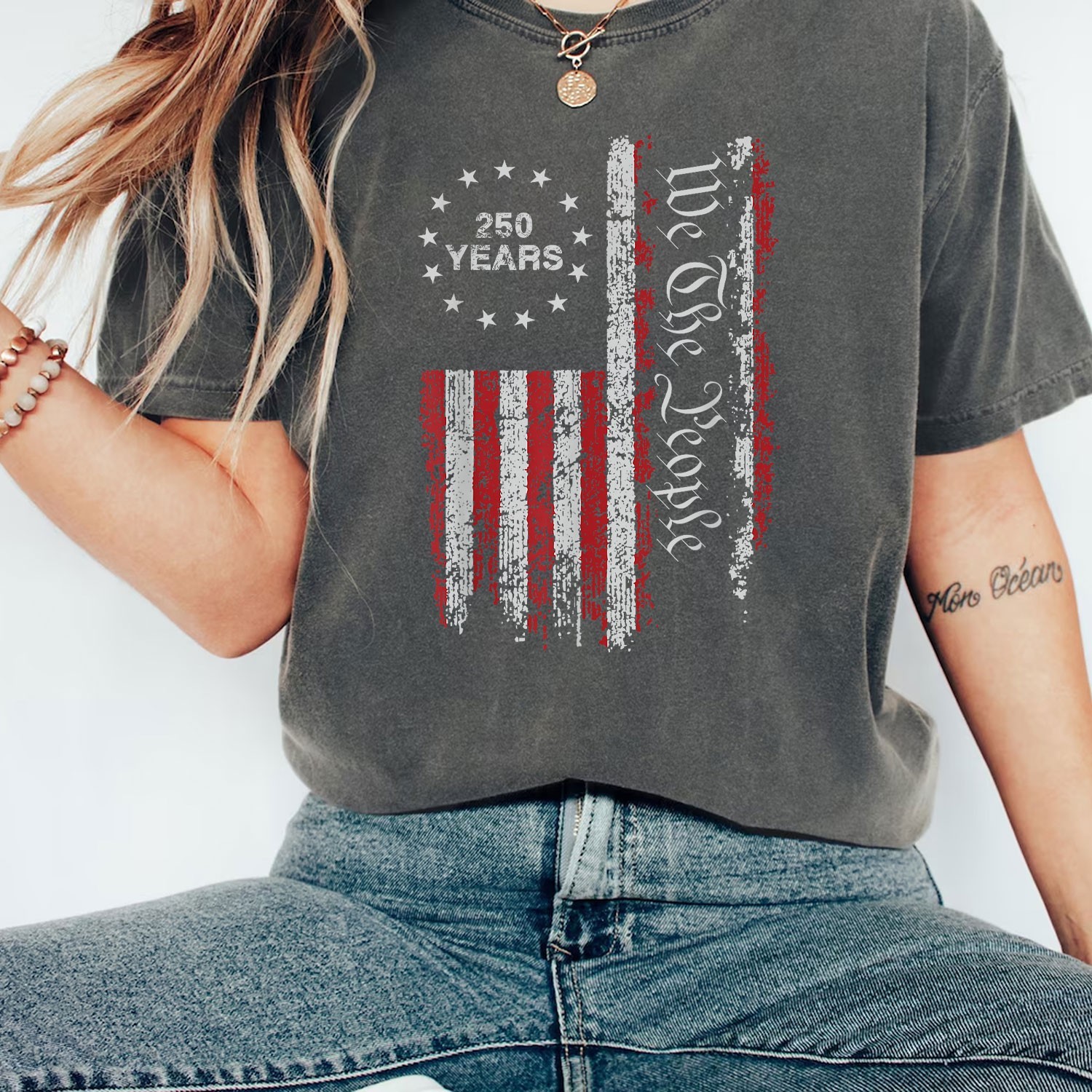 250 Years America Freedom Anniversary Independence Day Patriotic T-Shirt