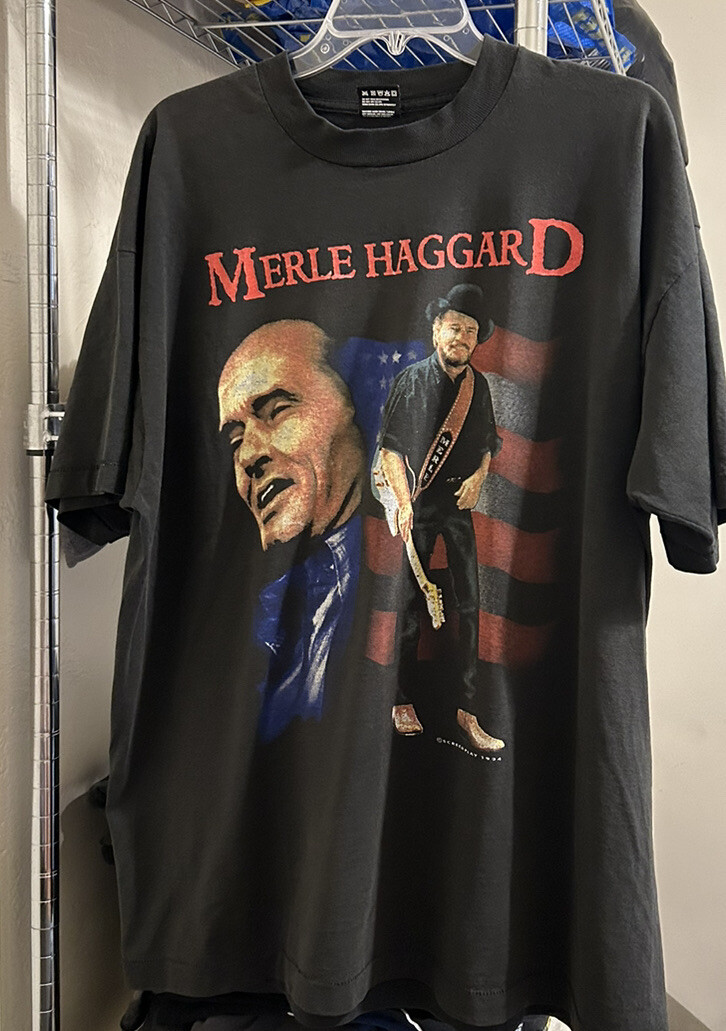 Vintage 1994 Merle Haggard Legend Tour Shirt Tee XL Country 90s George Jones