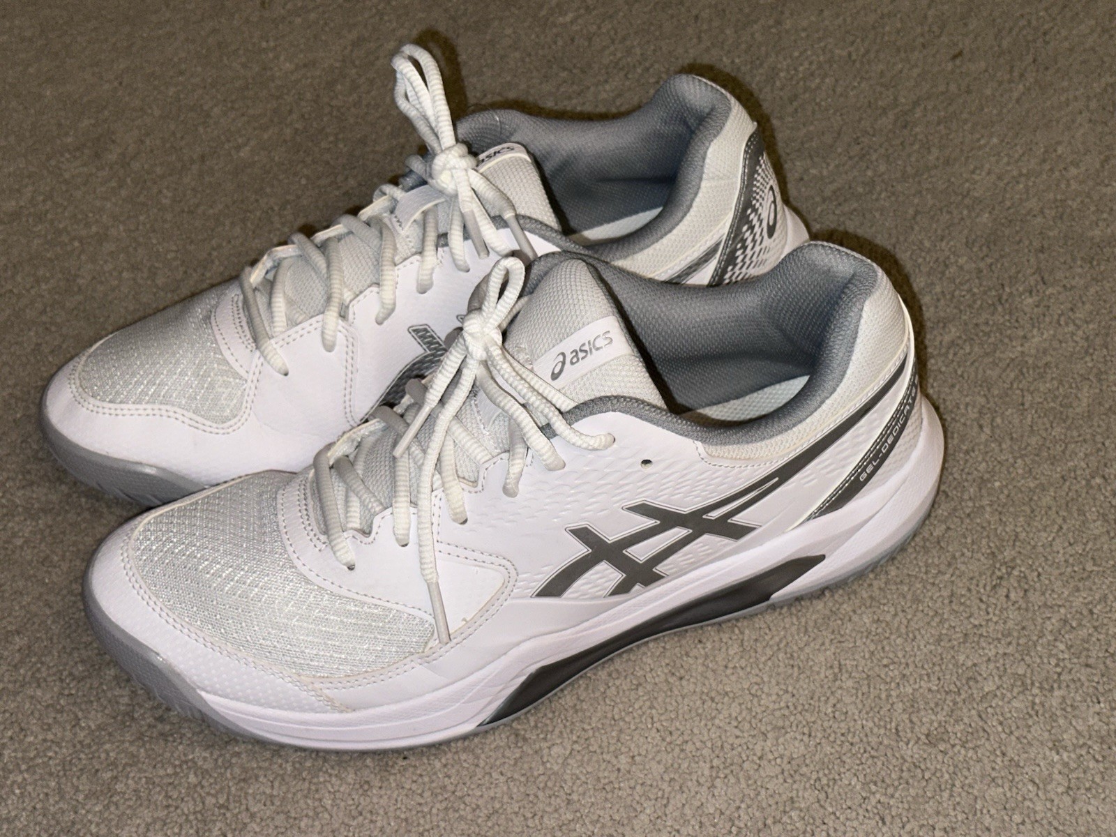 ASICS GEL-Dedicate 8 Low White Pure Silver – 1042A237-101 Woman’s 11.5 Sneakers