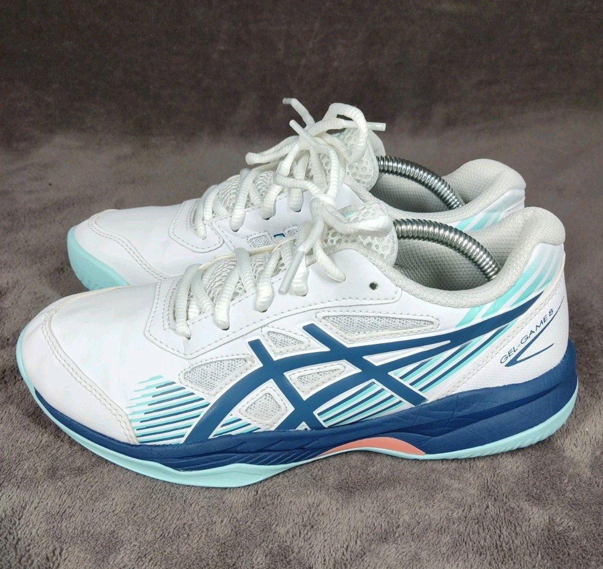 Asics Gel Game 8 Sneakers Lace Up Comfort Size 5