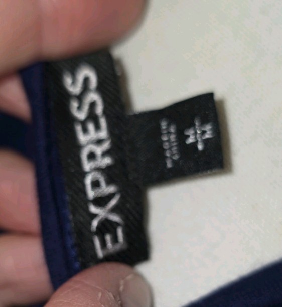 Express Navy Sequin Racerback Tank Top Size M Y2K Party Going Out