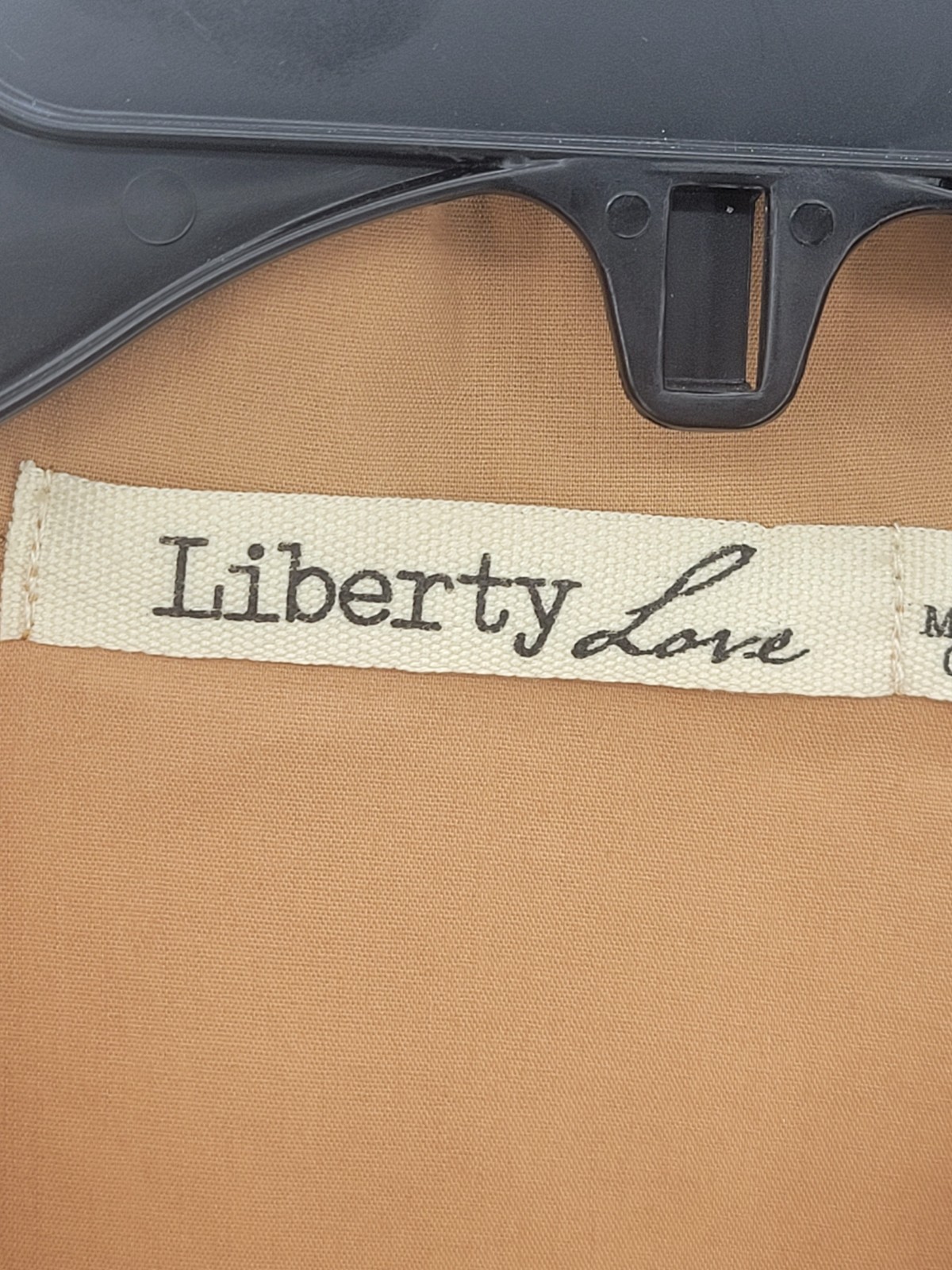 Liberty Love Top Womens Medium Brown Cropped Ruched Button Up Boho Long Sleeve