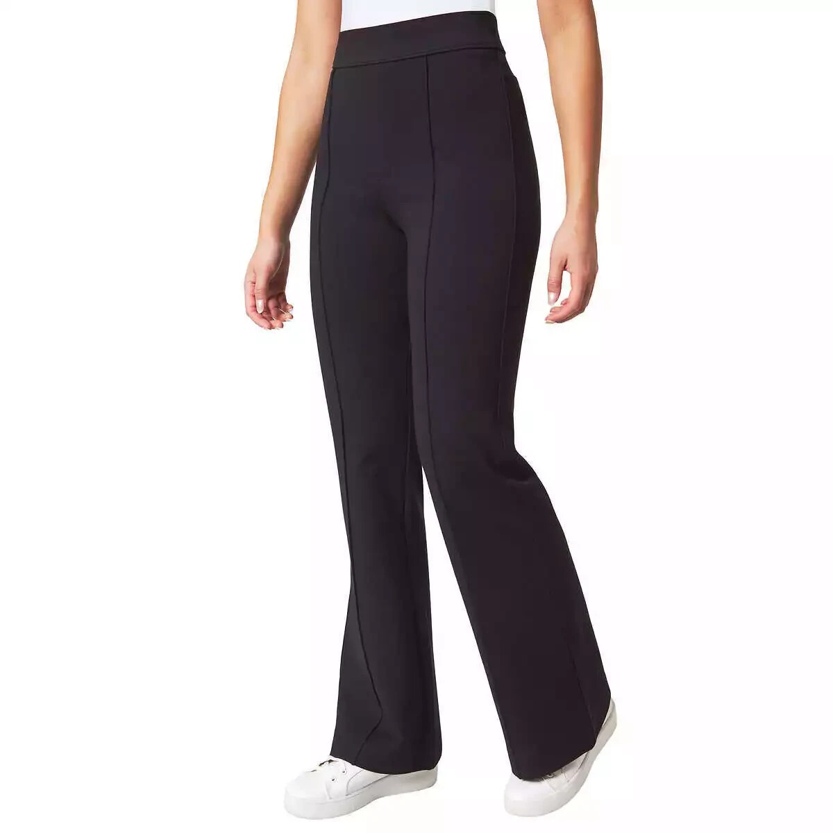 NWT Modern Ambition High Rise Flare Ponte Costco Black Pants Women’s Size Small