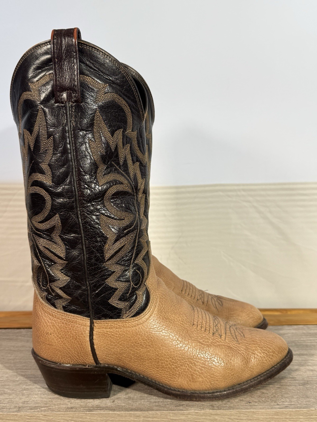 Dan Post Vintage Cowboy Boots Men’s Size 8 EW Calfskin Made in USA
