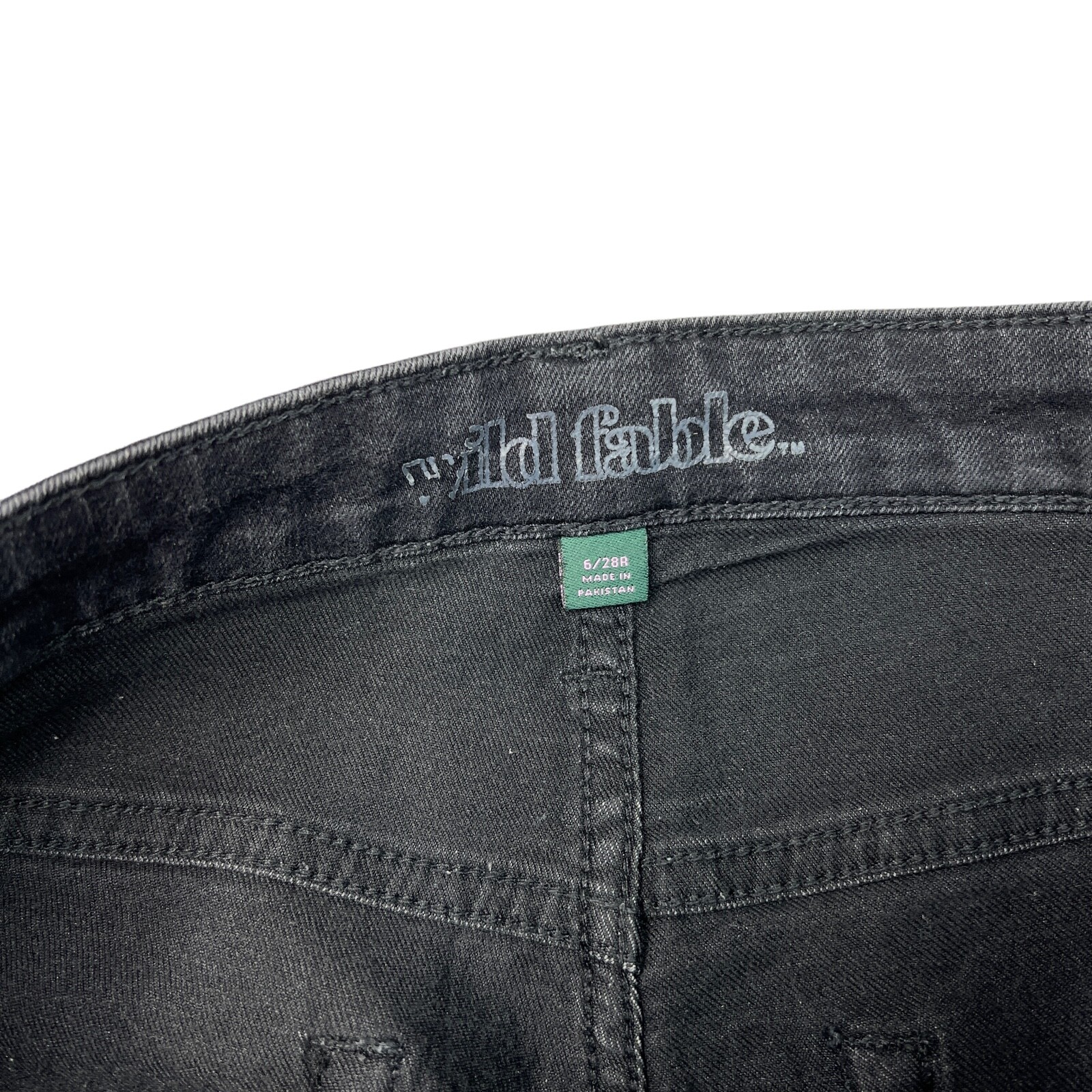 Wild Fable High Rise Jegging Stretch Skinny Jeans Black Womens 6/28R