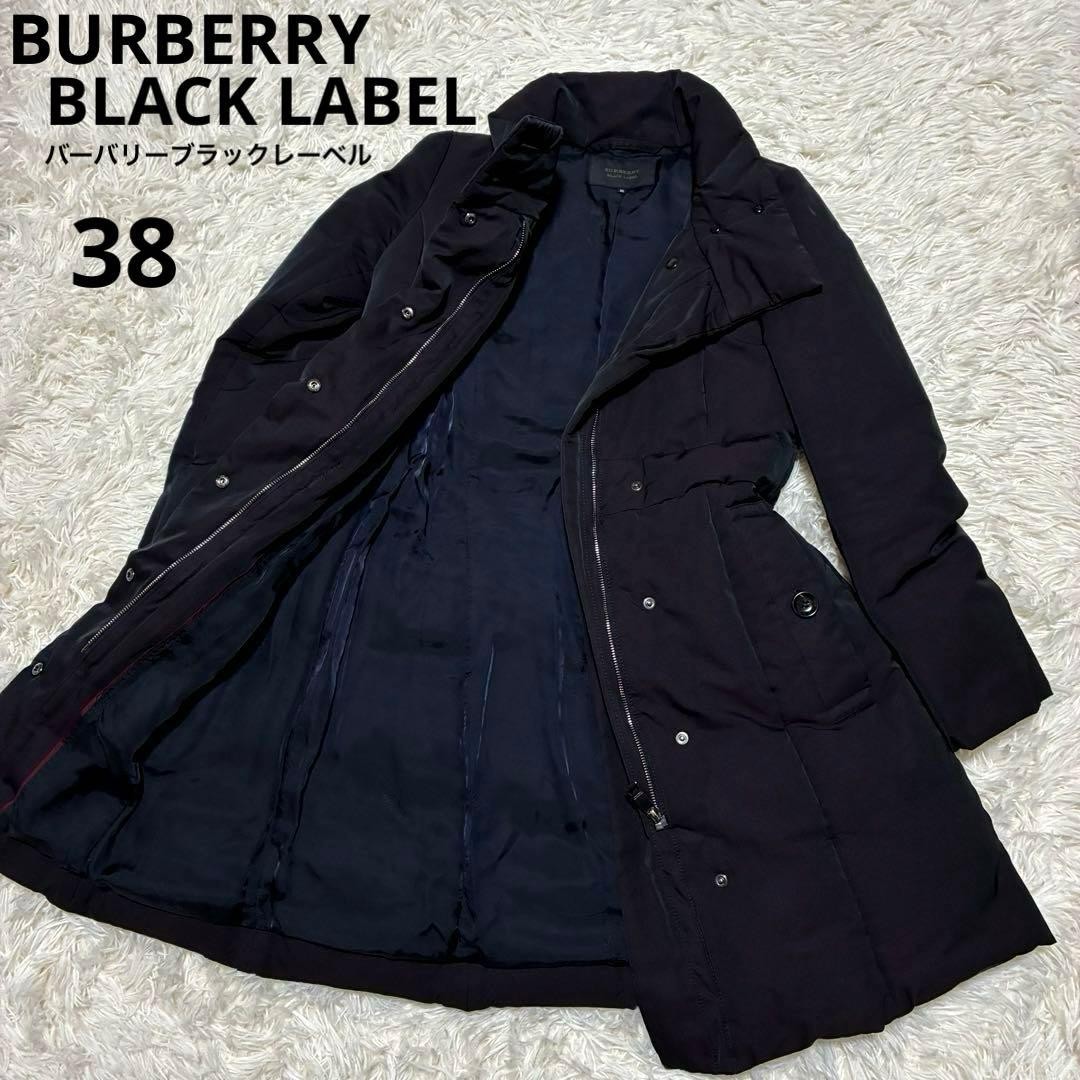 Burberry Black Label Down Coat 38 Black