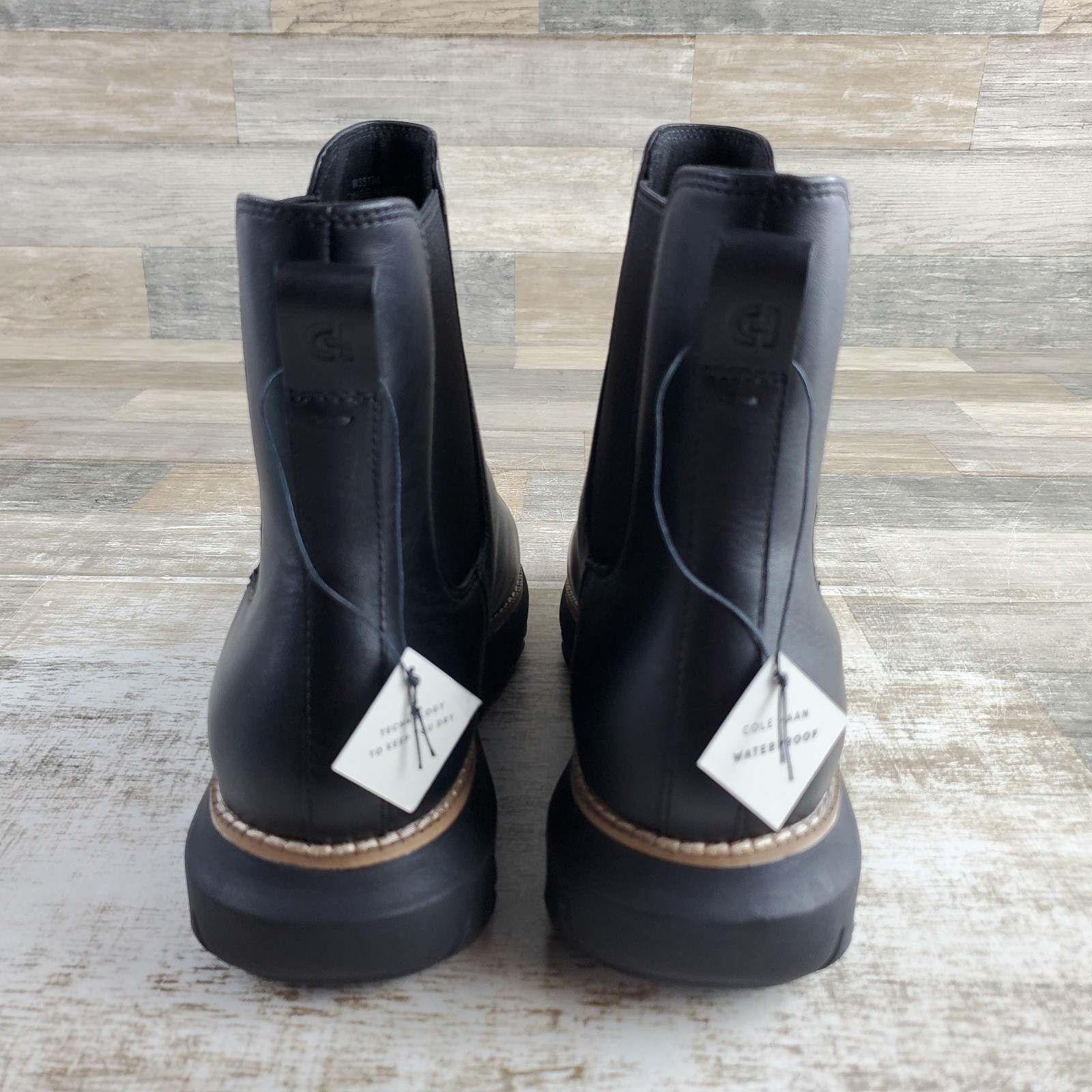 Cole Haan Zerogrand Rexanna Womens Chelsea Boot Sz 10 Black Leather Elastic Gore