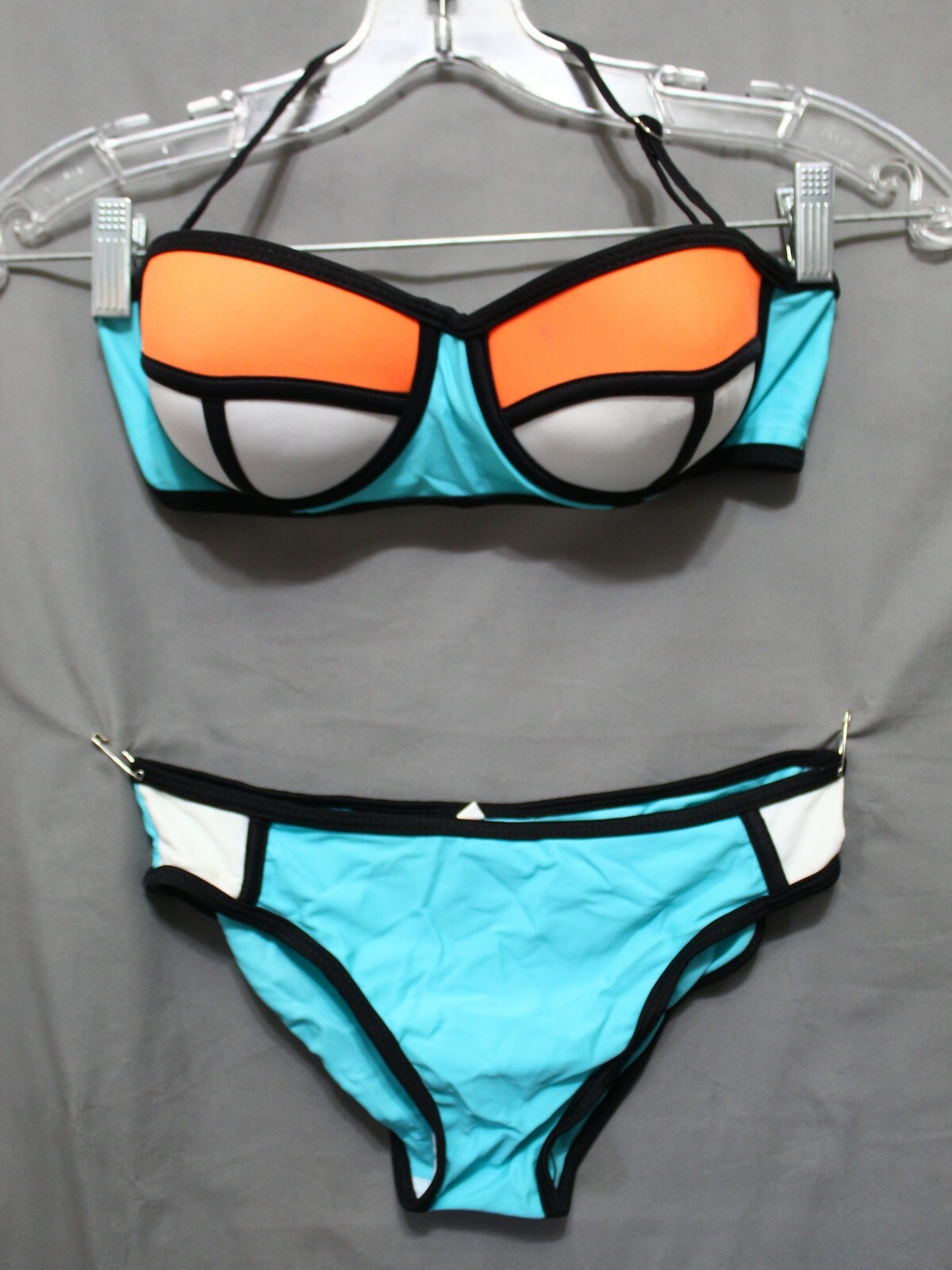 ZAFUL BIKINI women 2 piece 82% Polyamide 18% Elasthane Multicolor SZ Small NEW