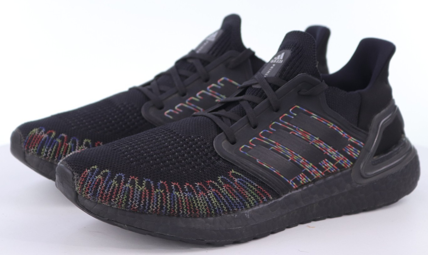 Adidas Ultra Boost 2.0 Men’s Running Shoes Size 9.5 M Black Multi Color EG0711