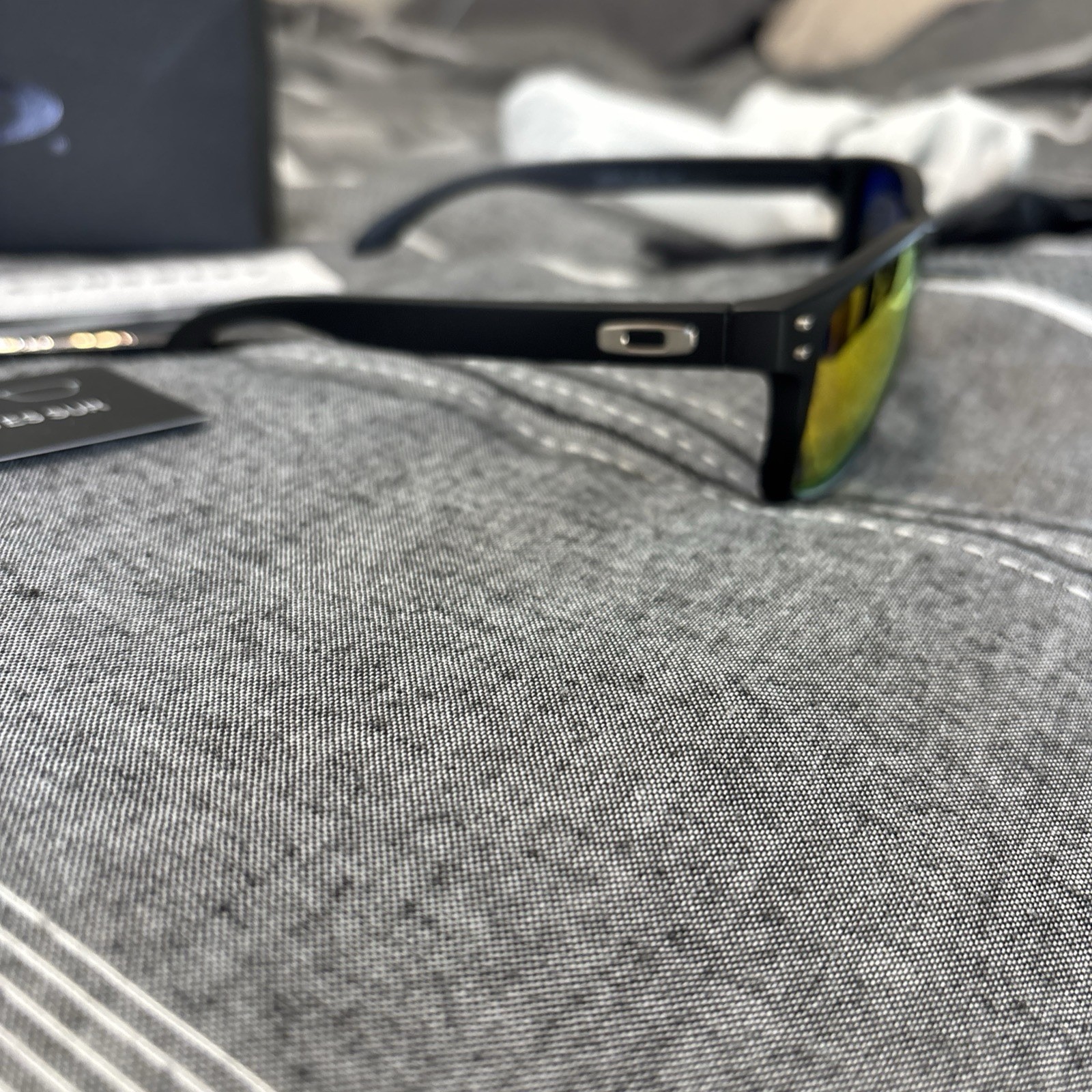 Oakley Holbrook Polarized Sunglasses 0091-02 Matte Black/Prizm Ruby