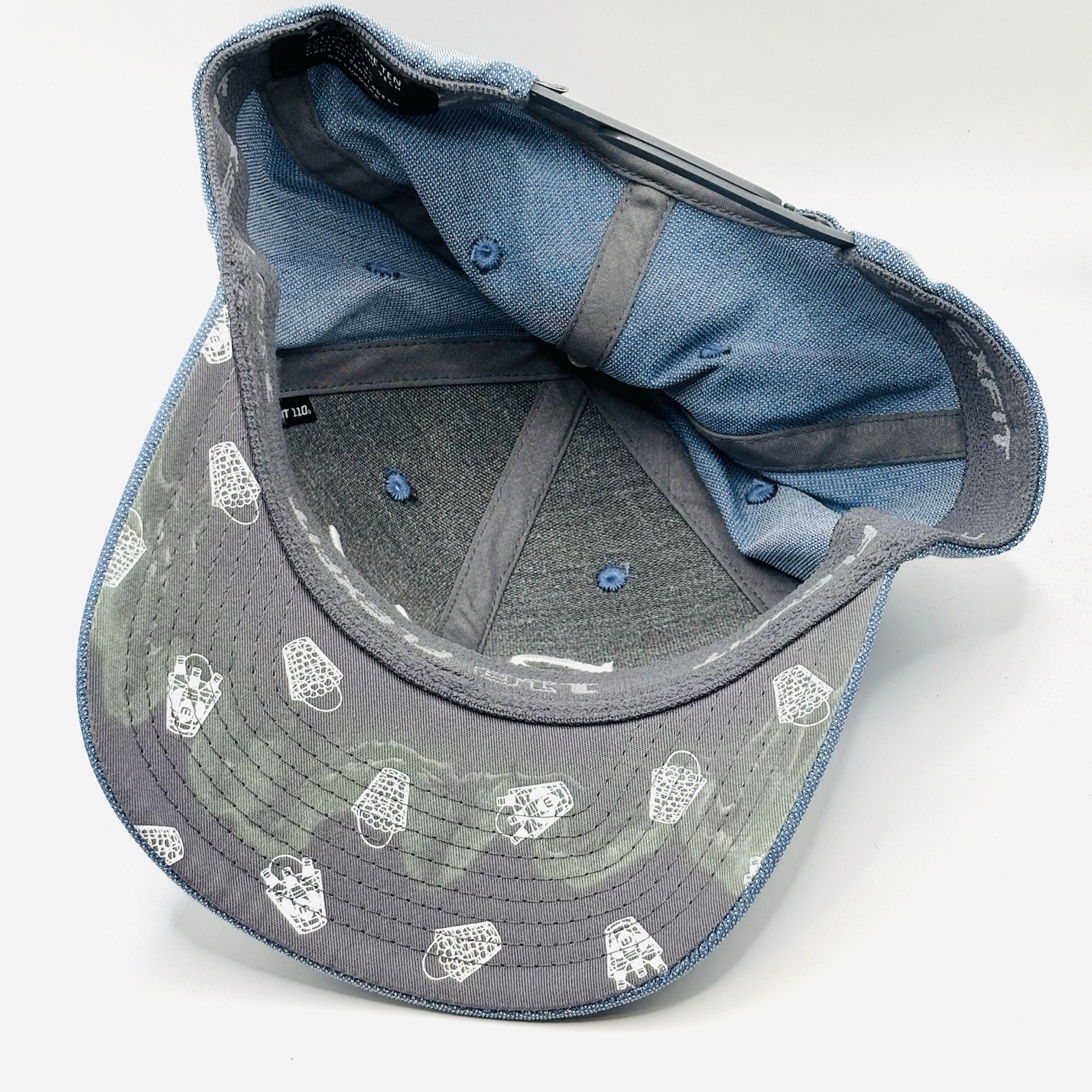 Travis Mathew Buckets Snapback Hat Blue Adjustable Cap FlexFit Tech 110 One Ten