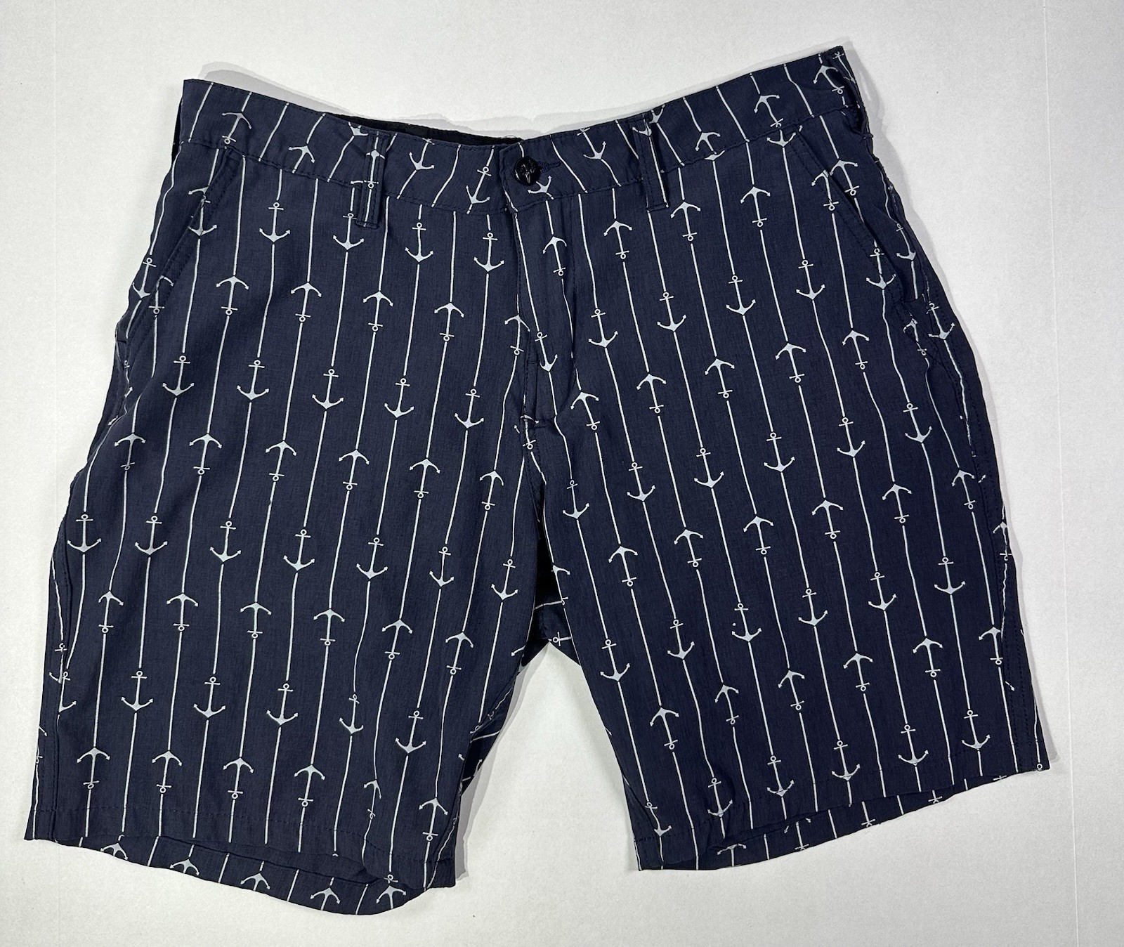 Trunks Multi-Functional Shorts Mens 32 Nautical Anchor Print Casual Board Shorts
