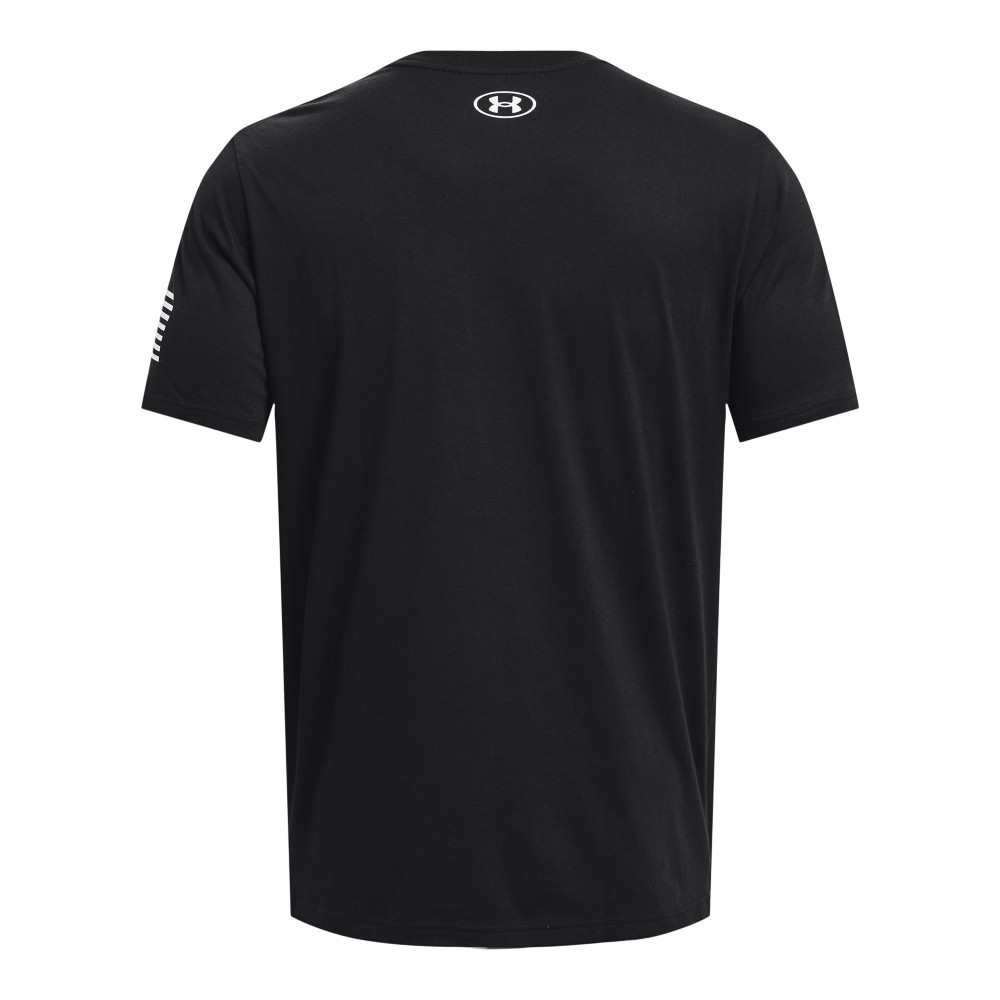 Under Armour 1370811 Men’s UA Freedom Logo T-Shirt, Black/White, Small
