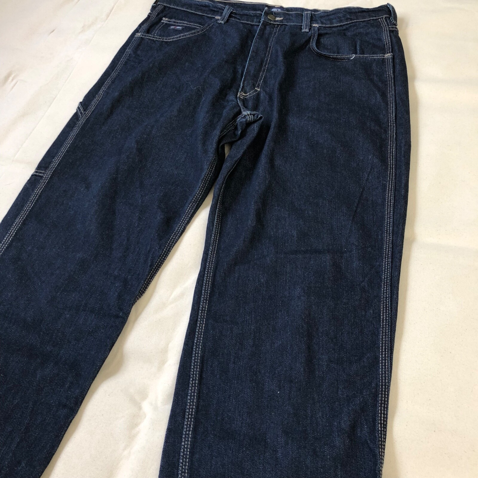 Tyndale USA F290T Broken-In Relaxed FR Jeans Dark Blue Excellent