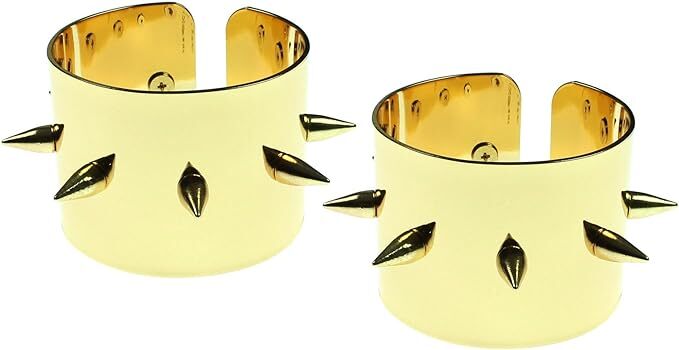 Women’s DC Comic Suicide Squad Harley Quinn Metal Spike Cuffs Set of 2 Cosplay