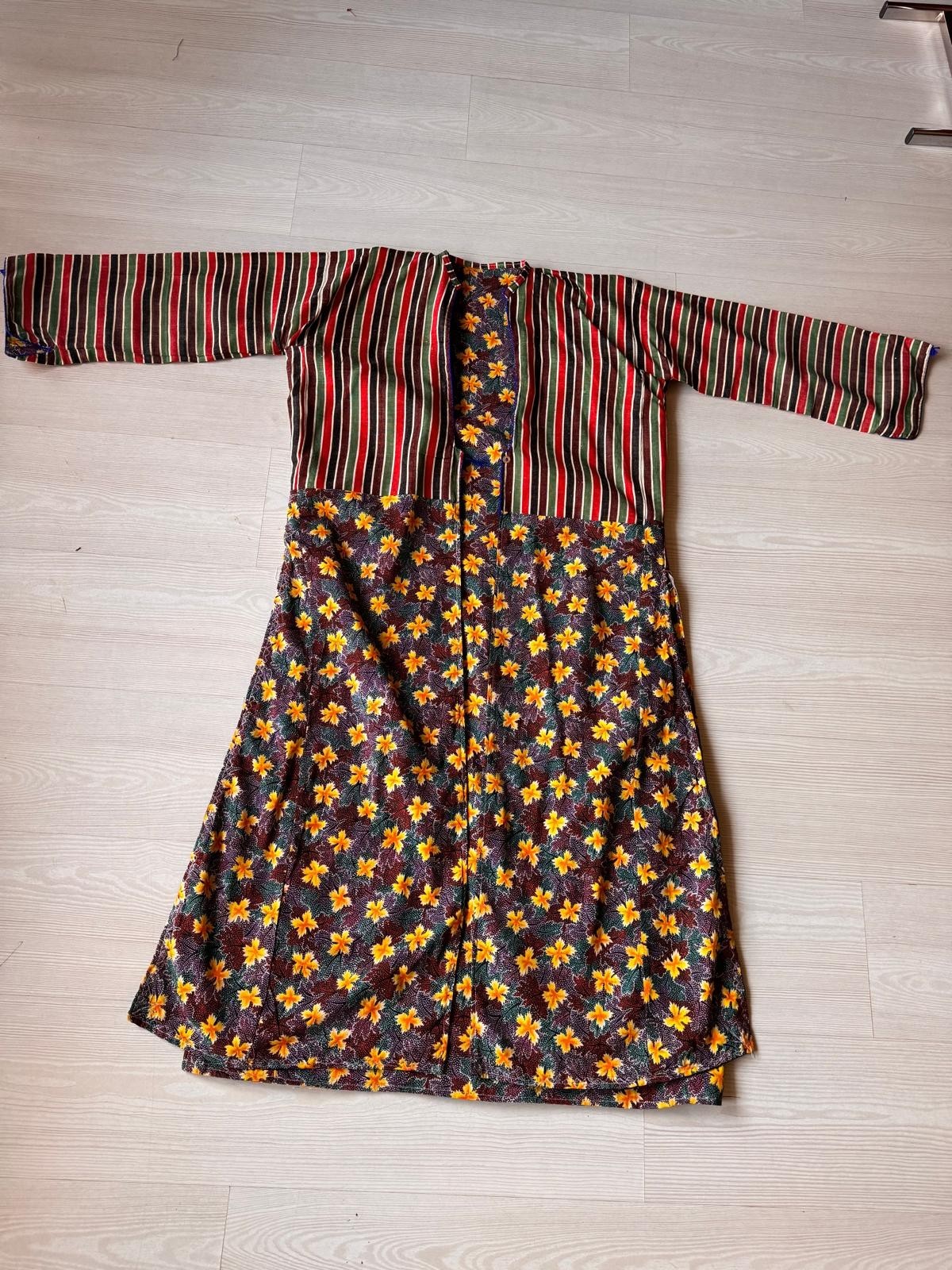 Antique Ottoman Silk Turkish Costume, Anatolian Three-Skirted Dress, Anatolian