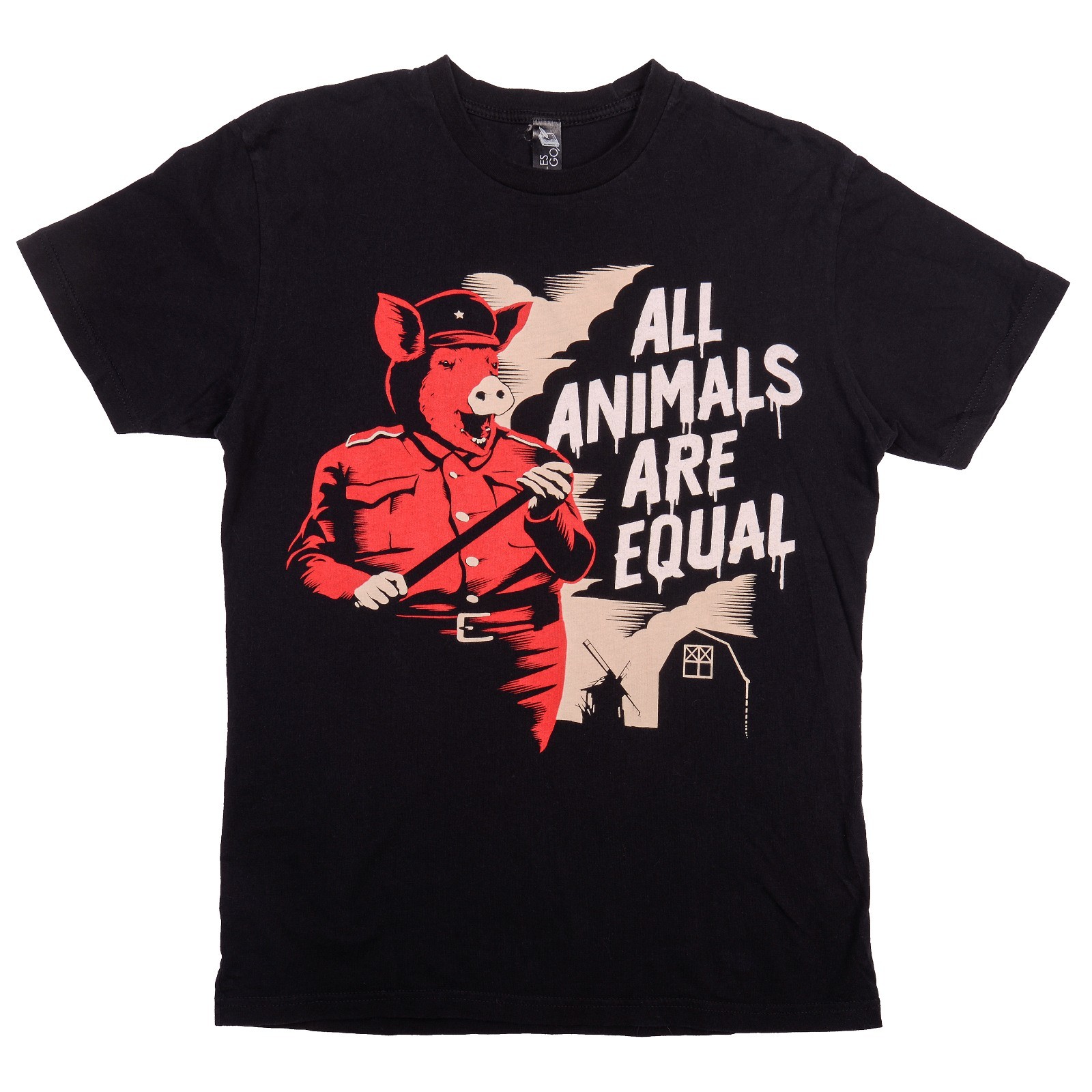 Animal Farm All Animals Are Equal Miles To Go George Orwell T-Shirt Adult Small