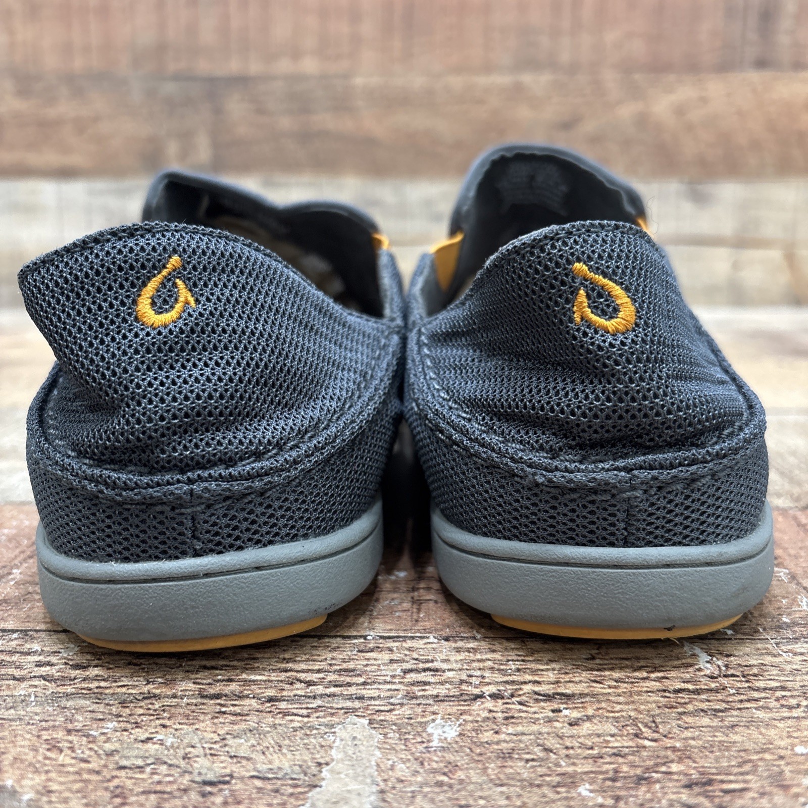 Olukai Nohea Mesh Mens Gray Slip On Comfort Shoes Size 12 M