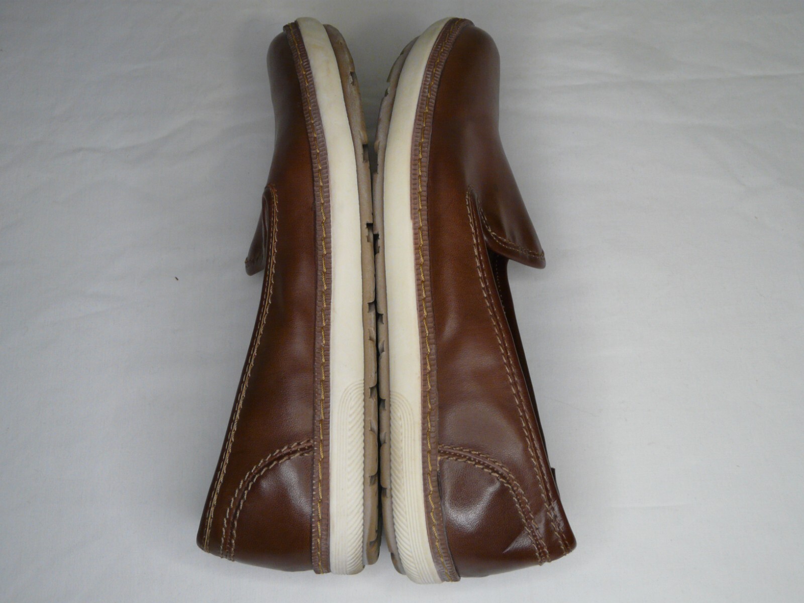 BareTraps Vanassa Saddle Brown Slip On Loafers Comfort Shoes Womens Size 7.5 M