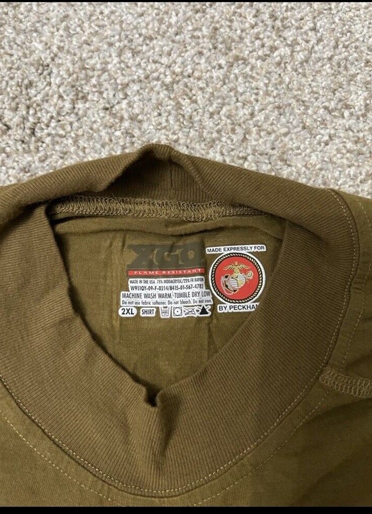 USMC XGO FROG Peckham Military Flame Resistant SILK Layer Shirt MED Lg XL,XX NEW
