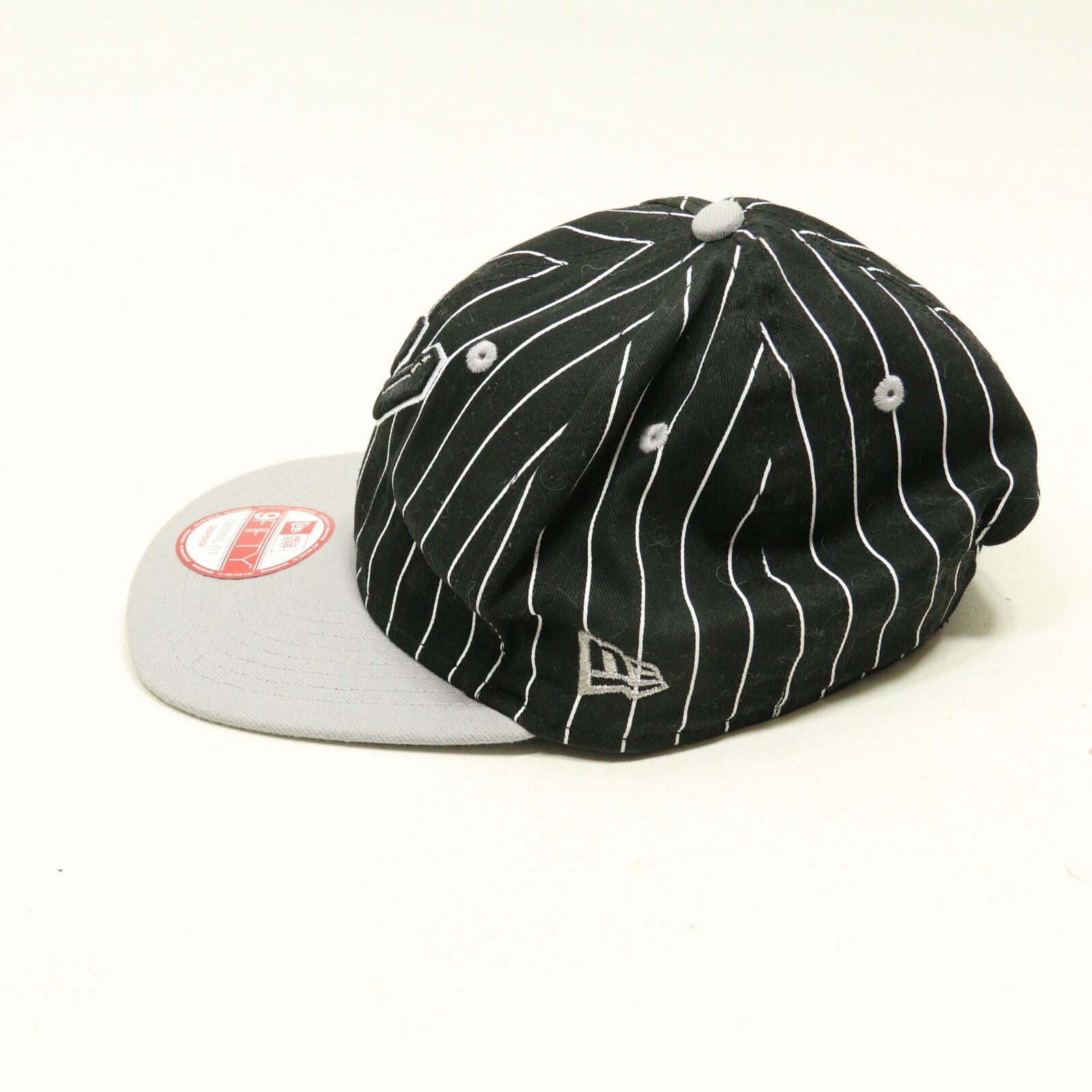 San Antonio Spurs New Era 9FIFTY Hat Black Striped Snapback Cap NBA OSFA