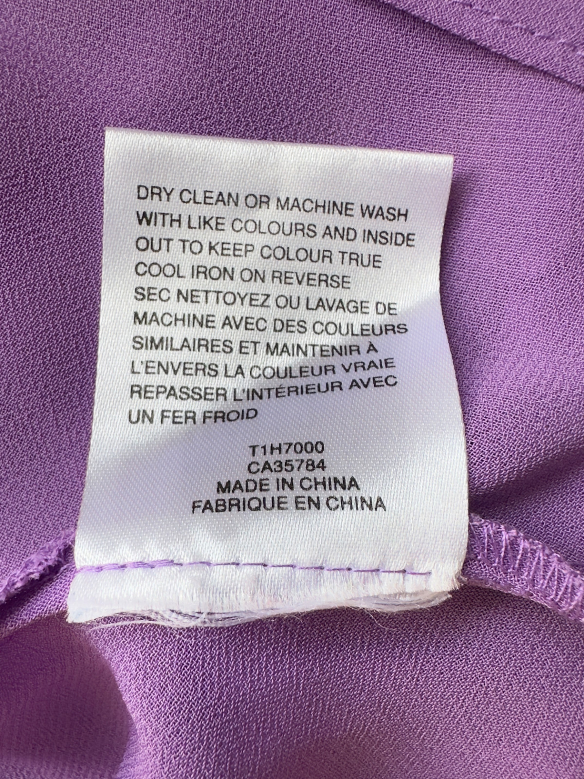 Jacques Vert Blouse Womens UK16 Purple Floral Print Drape Cowl Neck Cottagecore