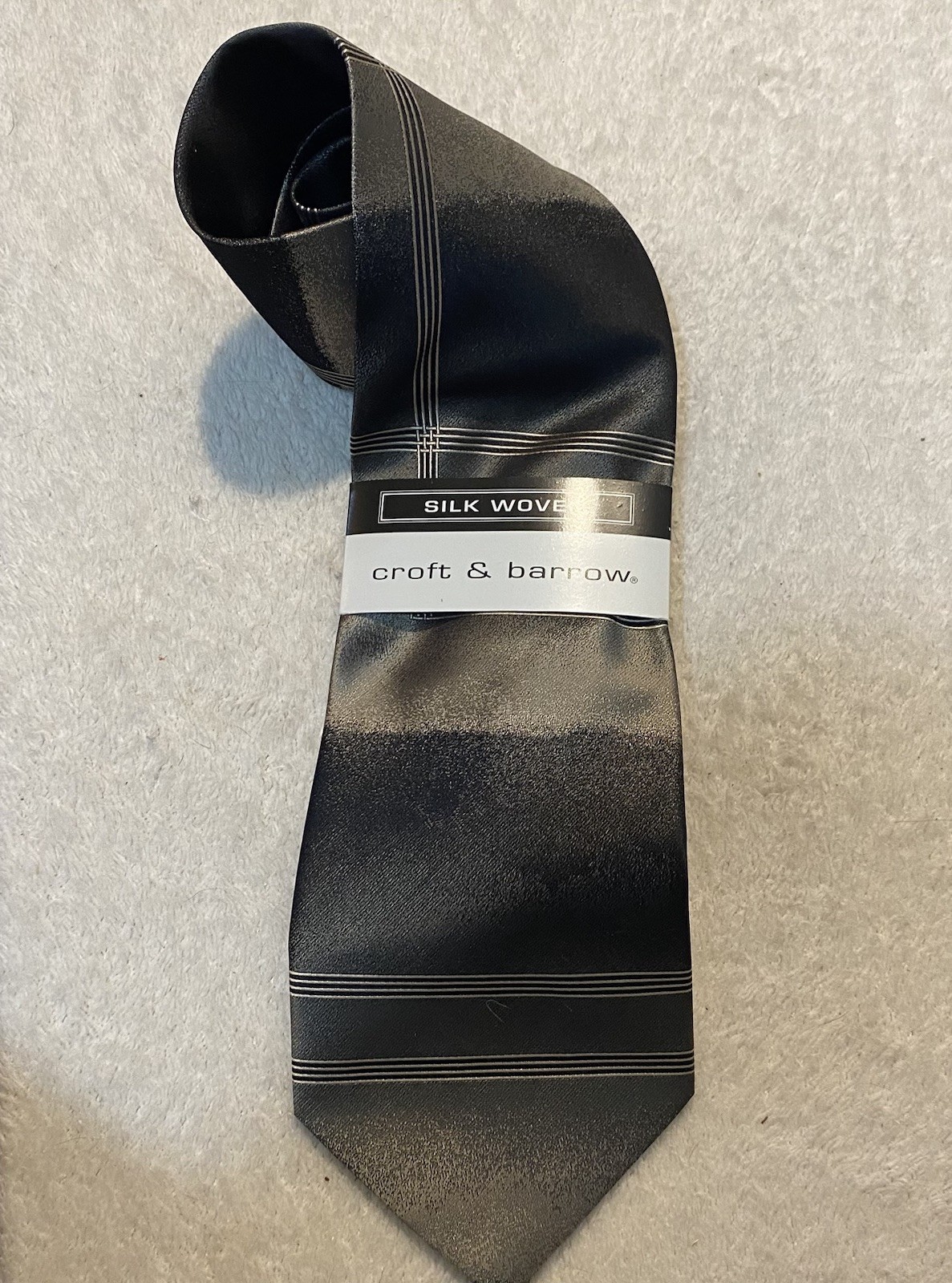 Croft & Barrow Hand Made 100% Silk Men’s Tie 4 in W 58 in L NWT