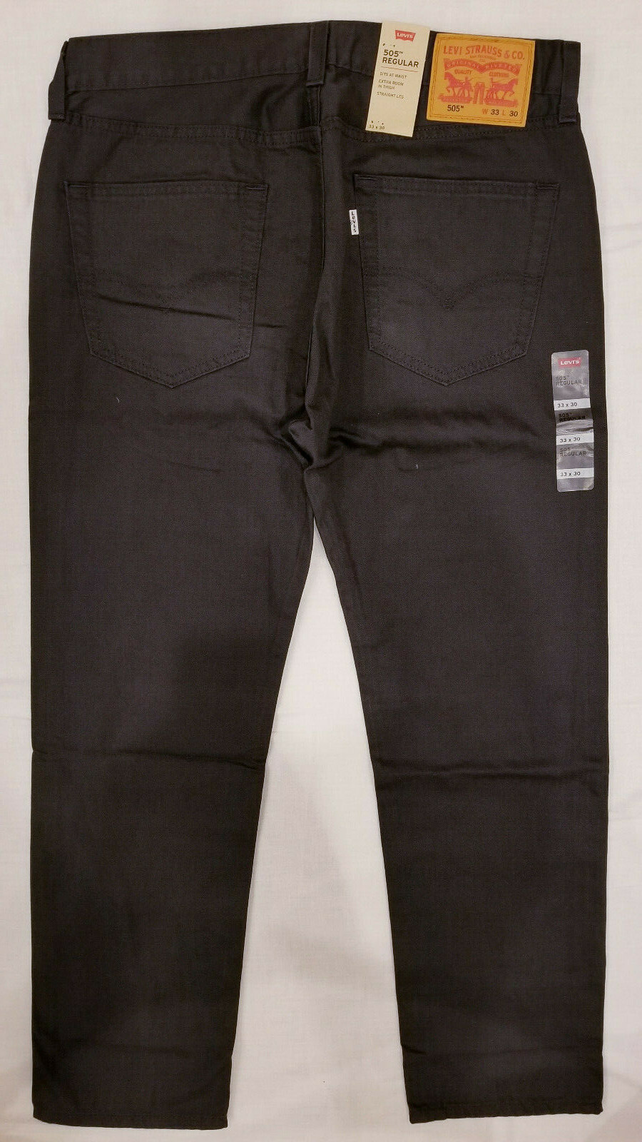 Levis 505 Regular Fit Straight Leg Mens Jeans 30,32,33,34,36,38,40,42 #505-0716