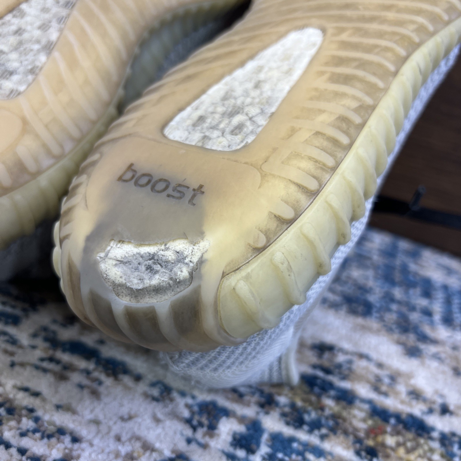 Adidas Yeezy Boost 350 V2 Lundmark Non-Reflective Men’s Sz 11 White Tan