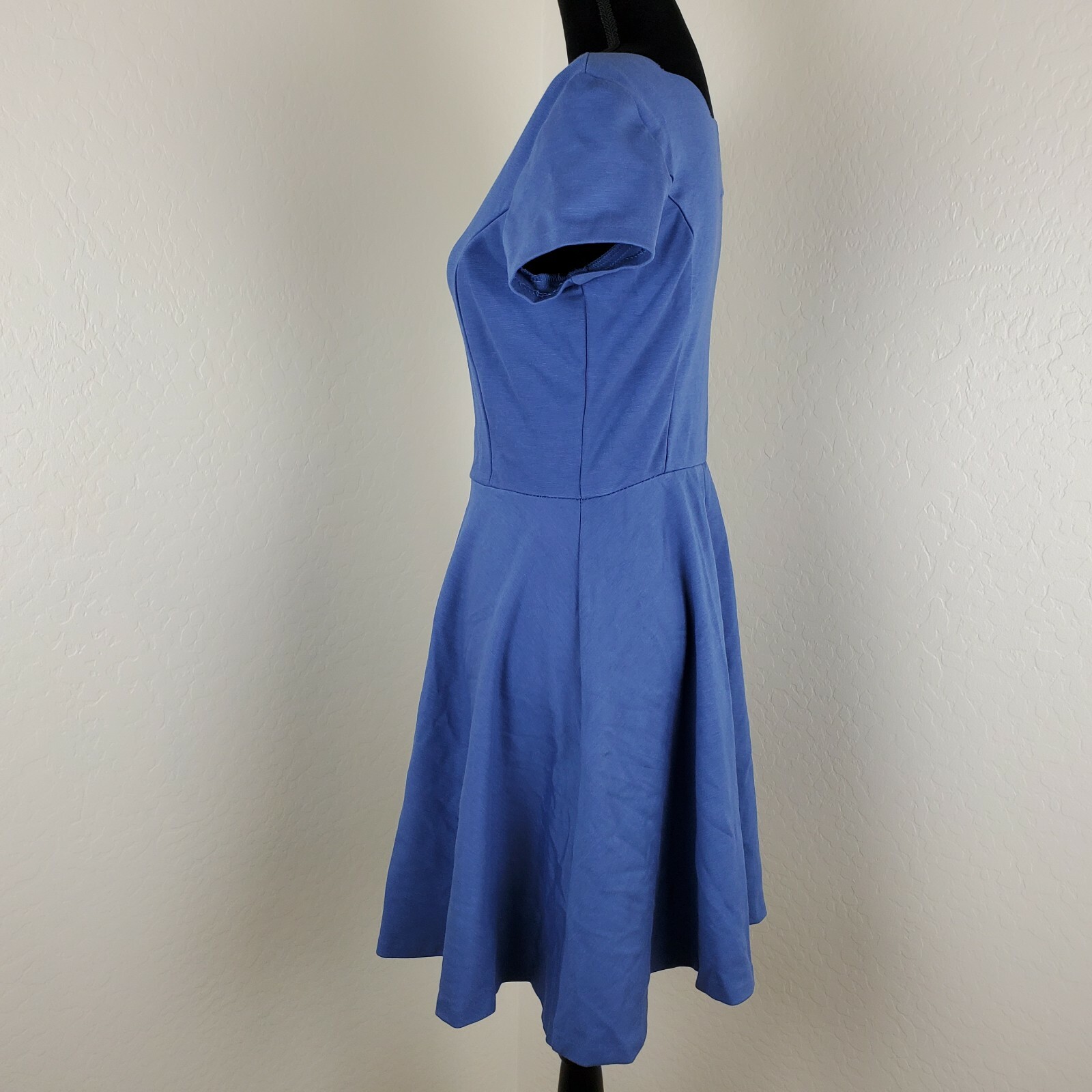 Love…Ady Womens Cap Sleeve Scallop Trim Fit & Flare Dress Choose Size M, L