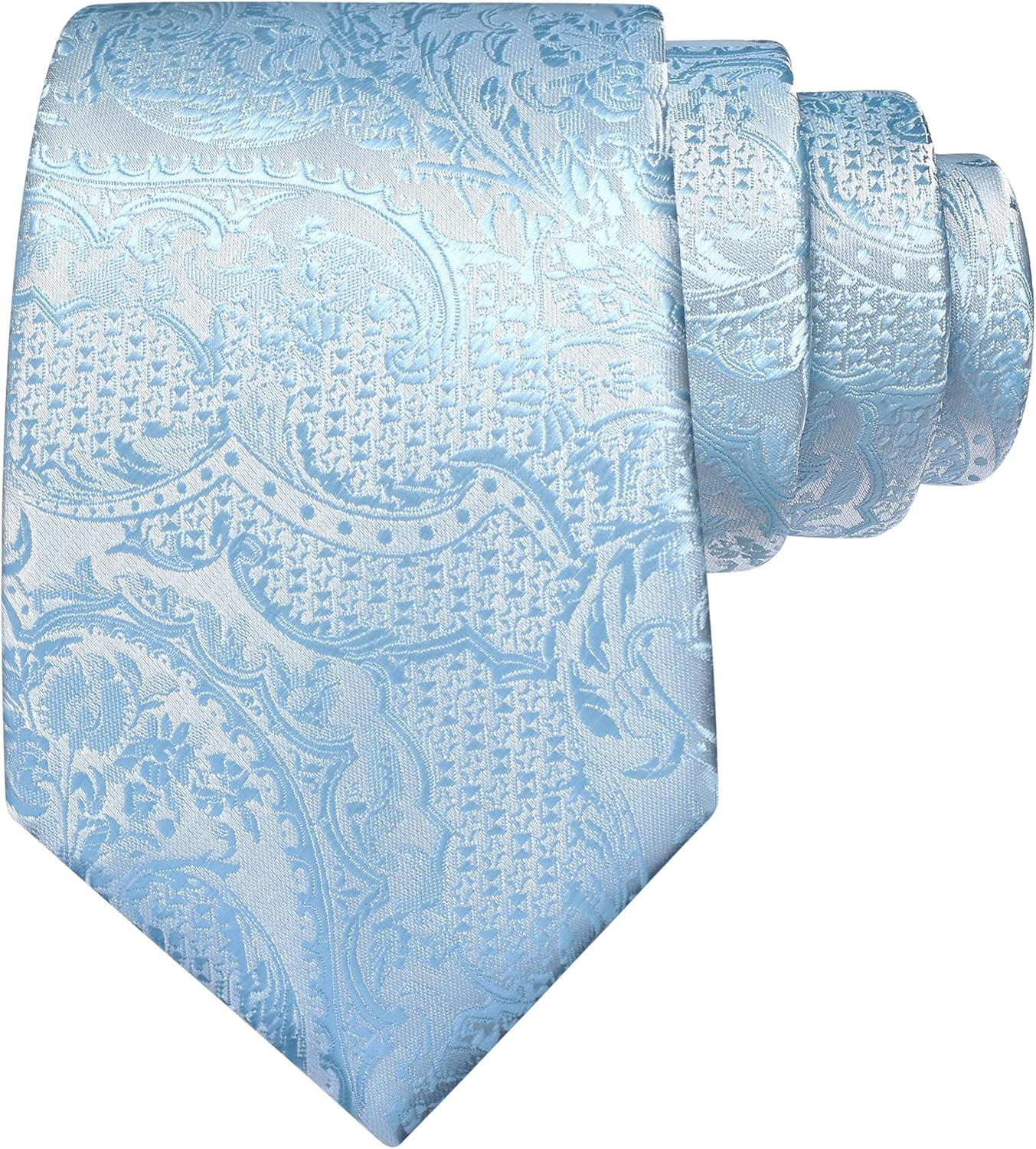 3.15″(8cm) Fashion Paisley Ties Mens Woven Jacquard Necktie for Wedding Party