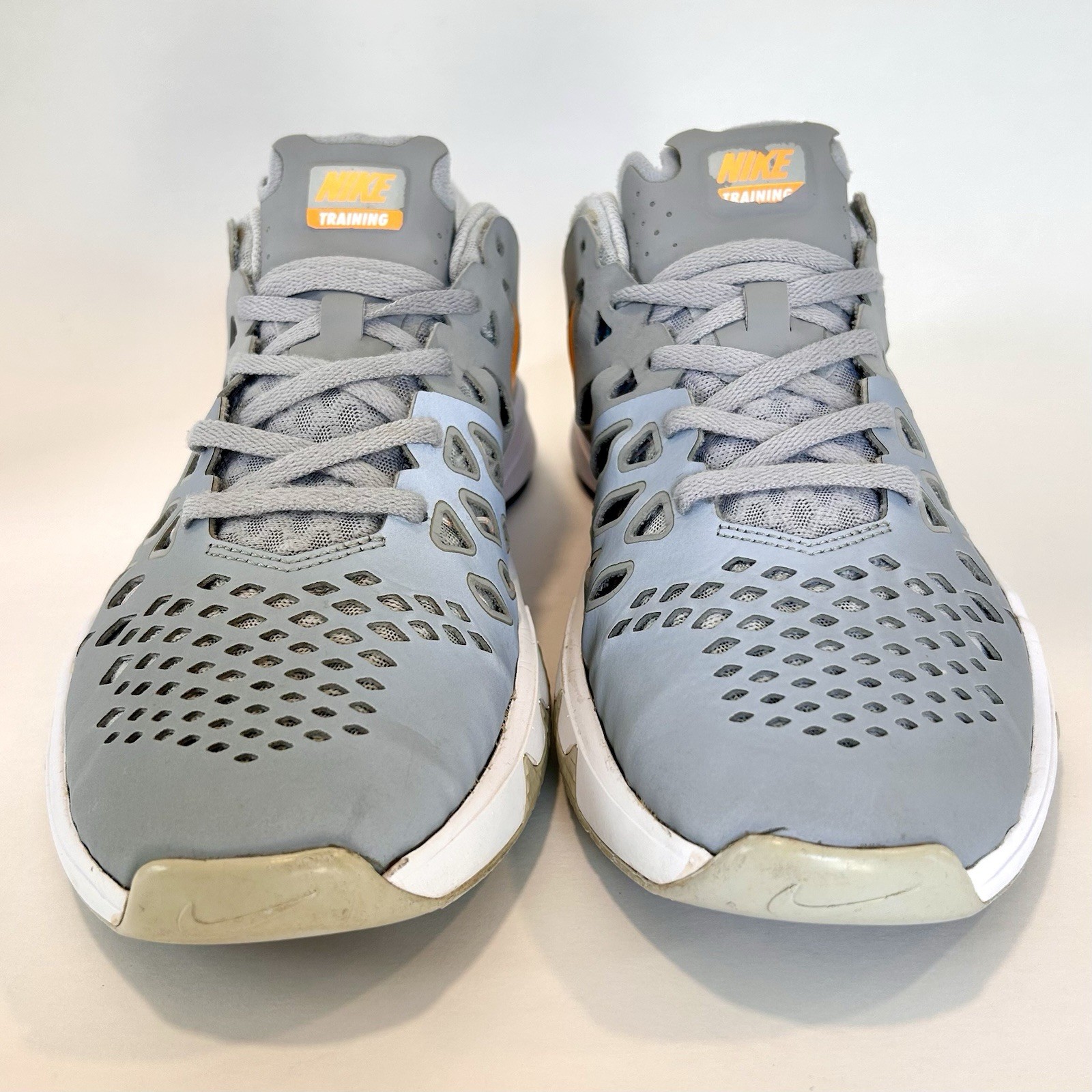 Nike Train Speed 4 Men’s 10.5 Gray Orange Training Shoes 843937-003