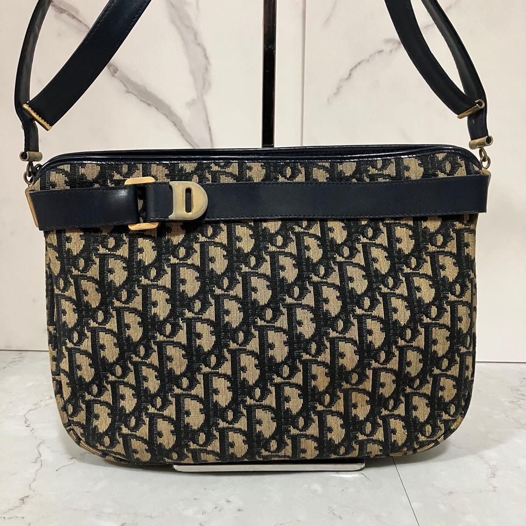 Christian Dior Bag Trotter Hand Canvas Black rh10546679