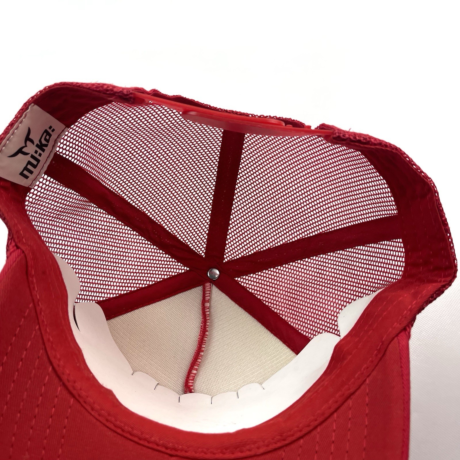 Muka Voodoo Bunny Red Mesh Trucker Snapback Baseball Hat Cap Adjustable