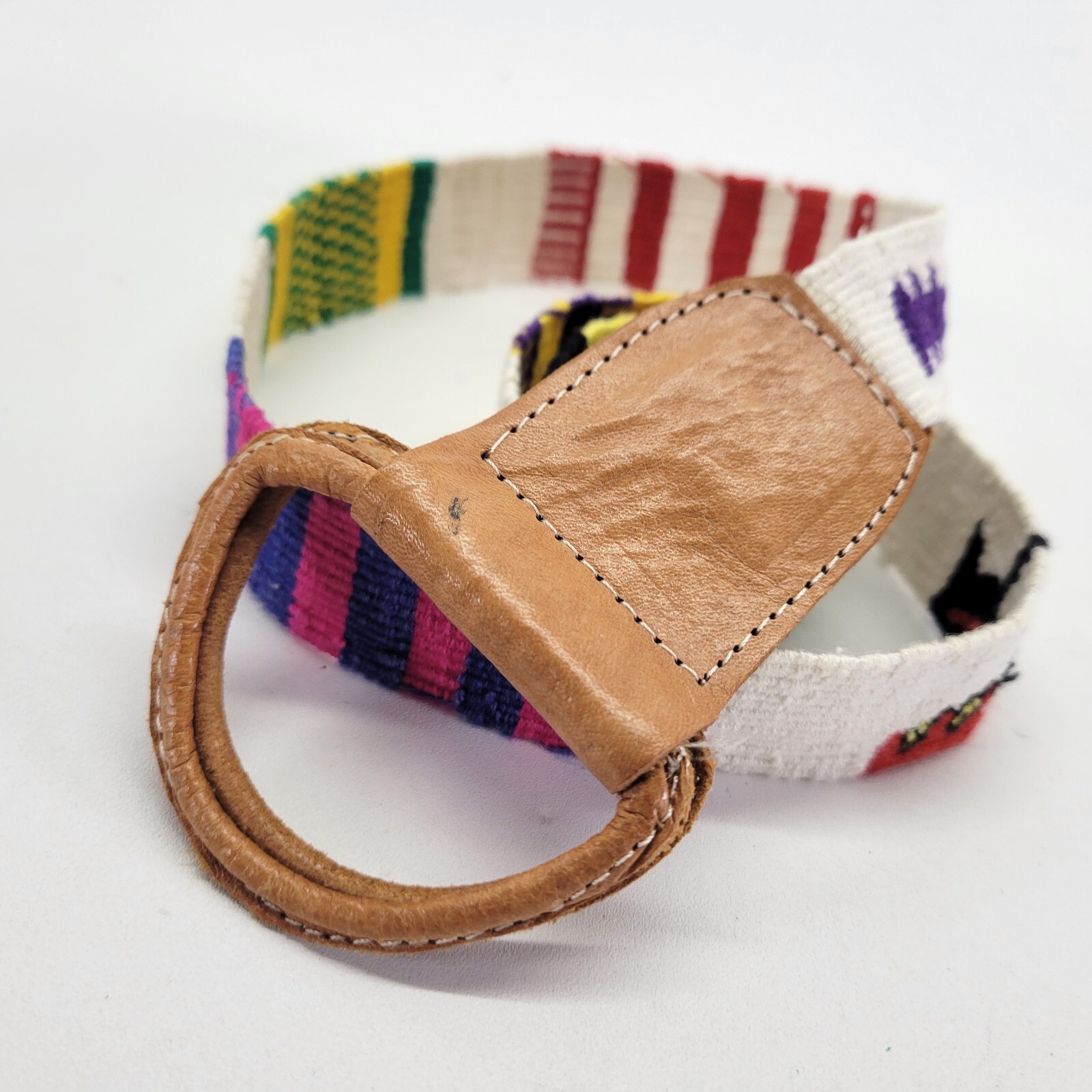 D Ring Tapestry Belt 30 32 34 Woven Cinch