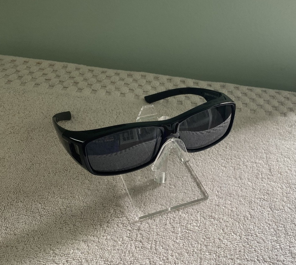 Duco Polarized Sunglasses DC 8954 Black Frames 61-15-131mm Wear over Glasses