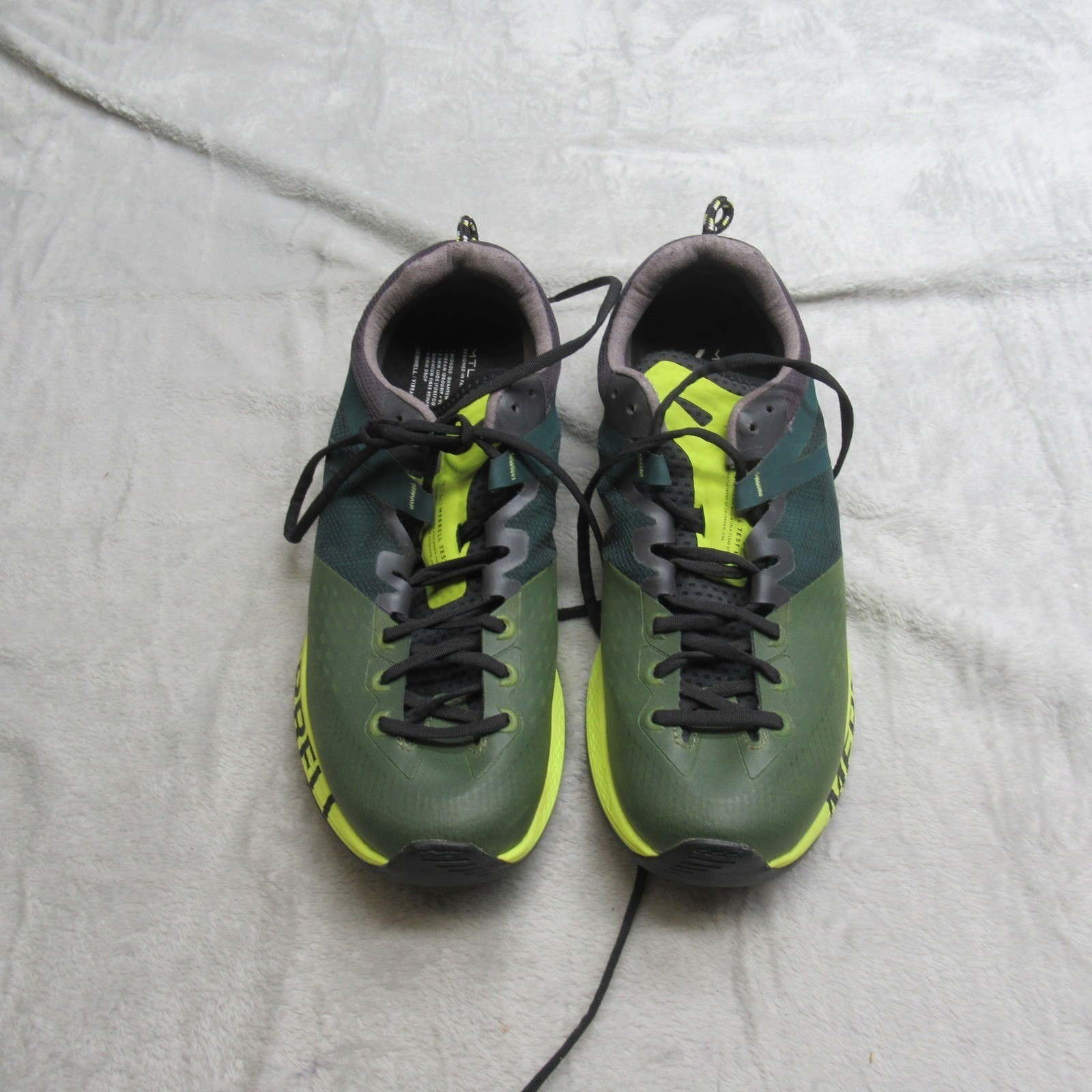 Merrell Womens Trail Running Shoes 10 Green MTL MQM Lightweight Waterproof Hike