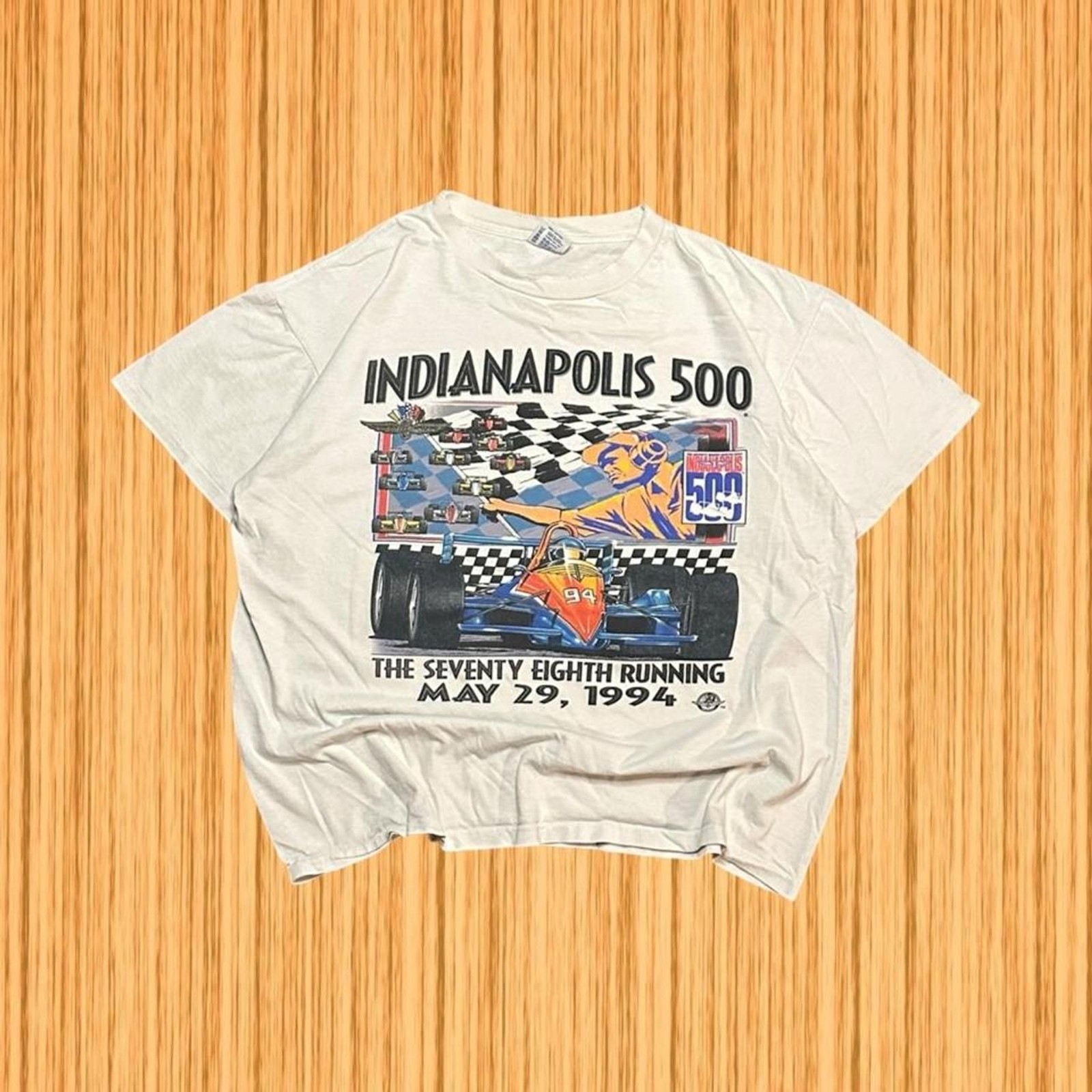 Vintage 1994 Indianapolis 500 T Shirt Made in USA Delta Cotton Indy 500 Racing