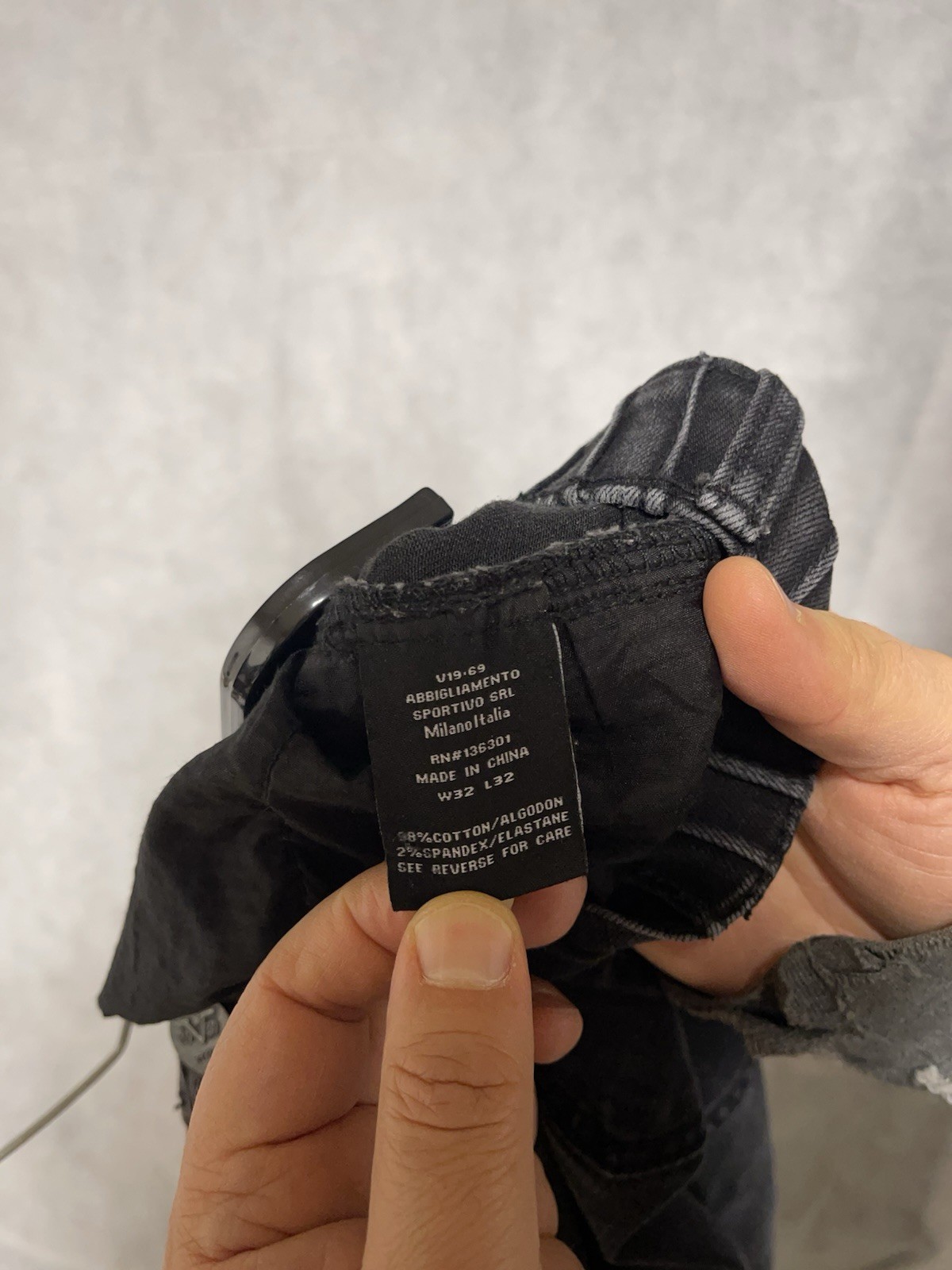 Versace Jeans Men 32×31 Black Jogger 19-69 Abbigliamento Sportivo SRL Moto Denim