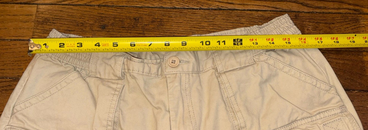 Men’s U.S. Apparel Khaki Cargo Shorts Size34