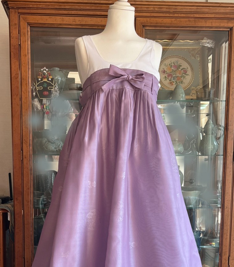Korean Traditional Dress Hanbok Set-Purple Top Lavender Skirt / Undergarments