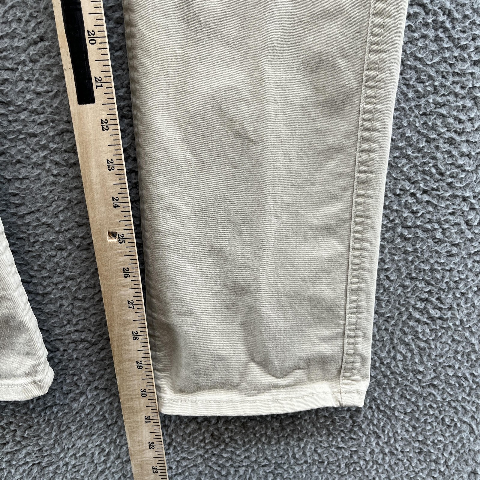 R M Williams Jeans Mens 30X31 Beige Stretch Cotton Straight Leg Made Australia