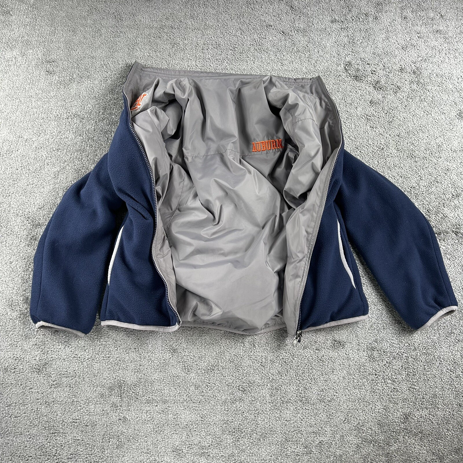 Auburn Tigers 2 In 1 Reversible Jacket Colosseum Athletics Zip Up Jacket SZ Sm